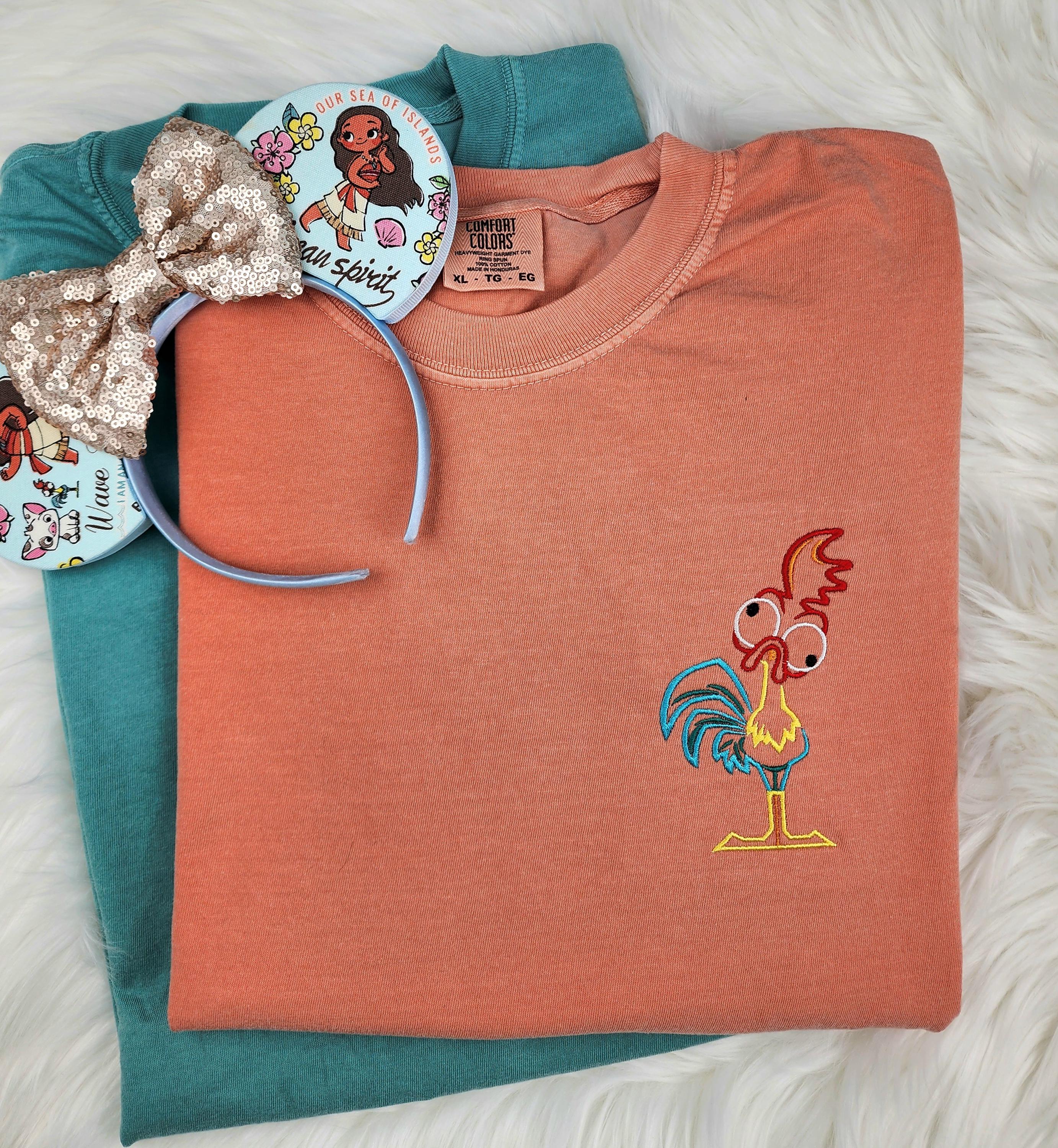Embroidered Hei Hei Shirt from Moana – Disney Embroidery Tee for Everyday and Park Vacation Wear