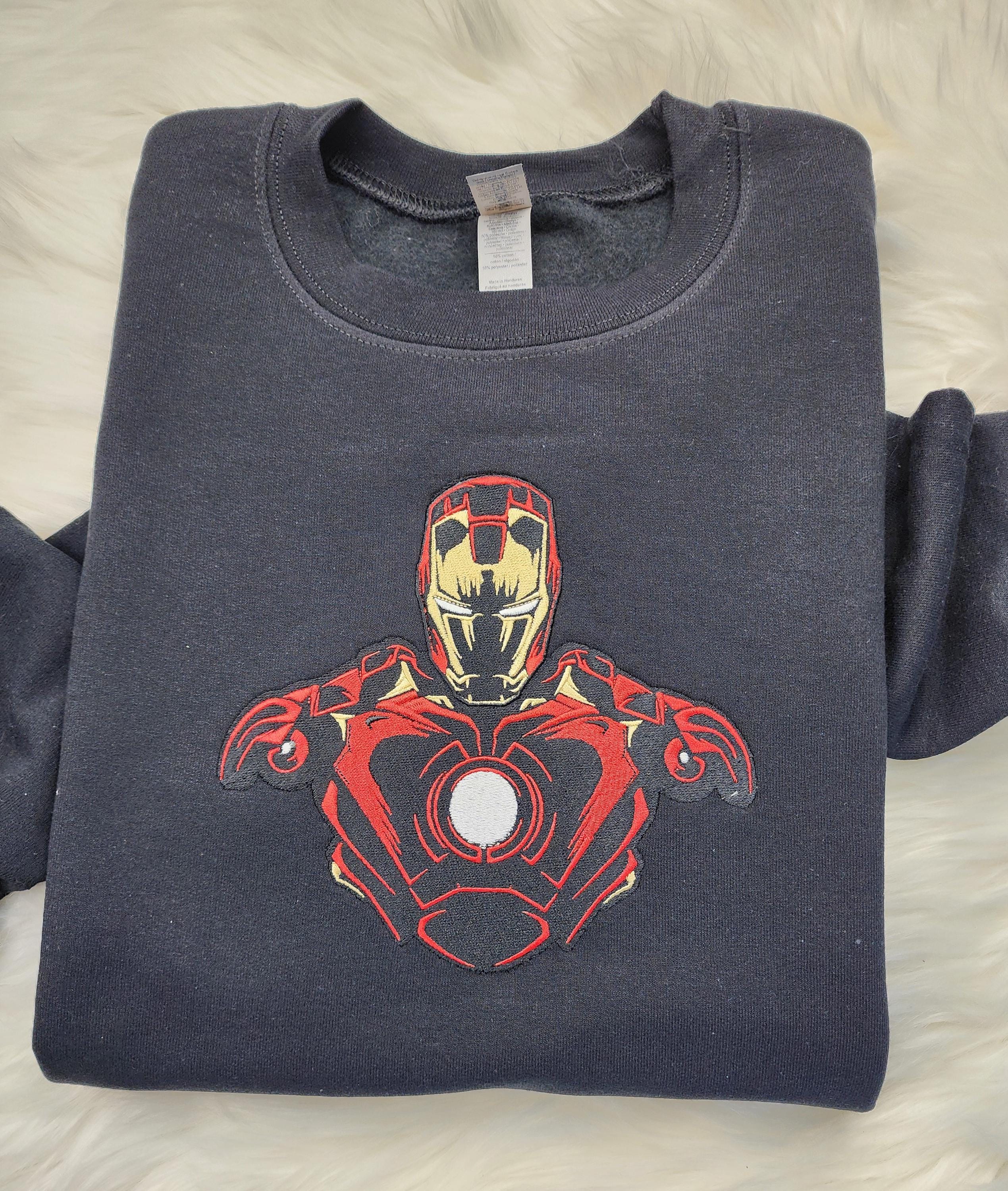 Iron Man Embroidered Sweatshirt – Disney Marvel Avengers Crewneck for Everyday and Park Wear - photo 3