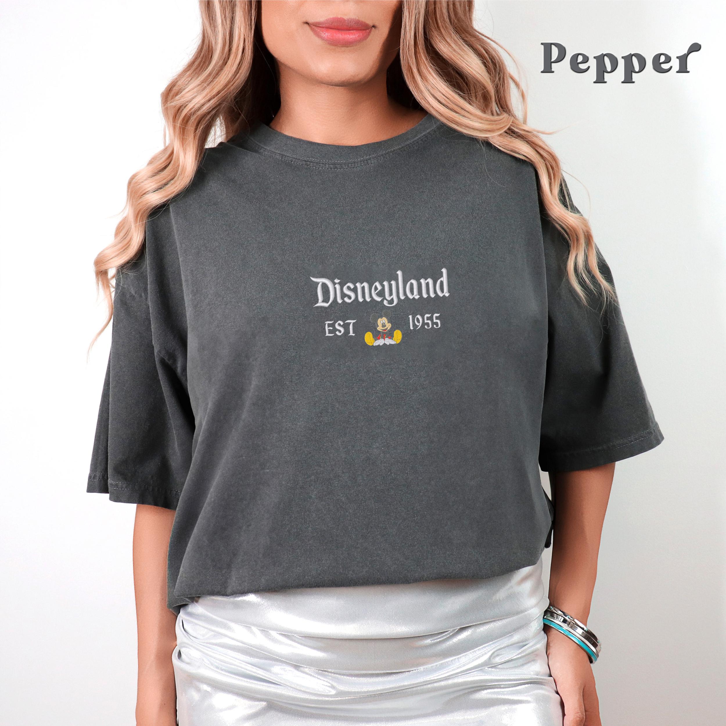 Embroidered Disneyland Florida Est 1955 Shirt with Mickey and Friends – Retro Walt Disney Vacation Tee - photo 5