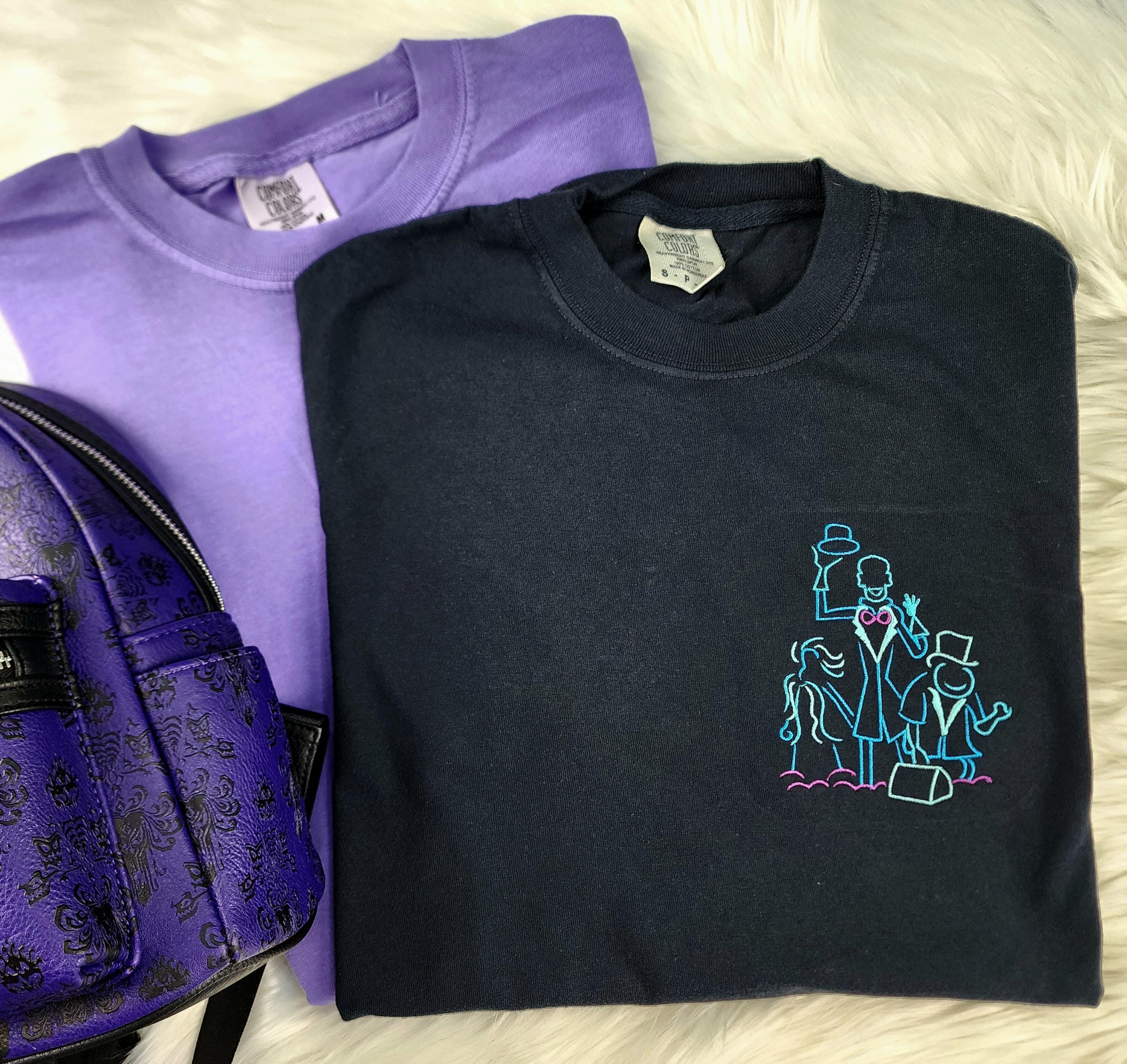 Embroidered Hitchhiking Ghosts Shirt from Haunted Mansion – Disney Halloween Embroidered Sweatshirt