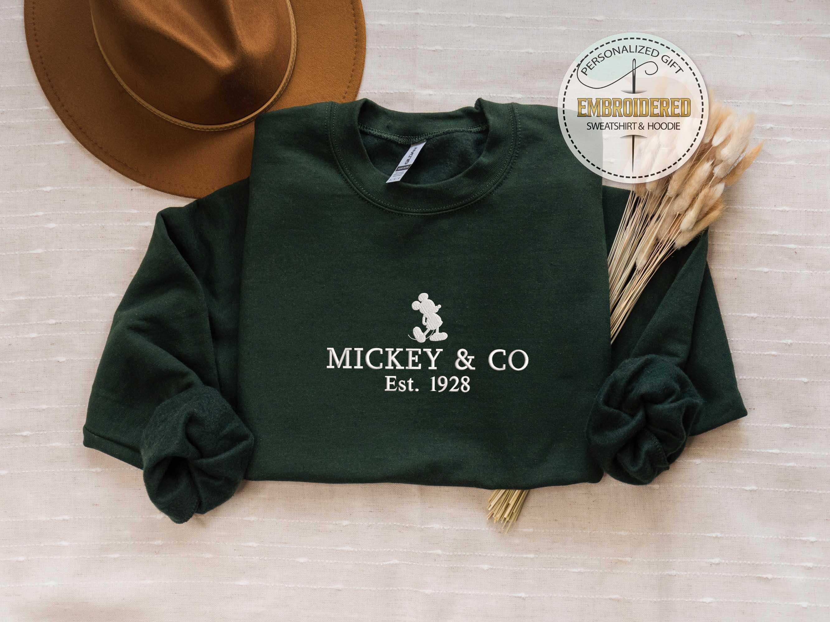 Retro Mickey and Co 1928 Embroidered Sweatshirt – Disney Vacation Shirt for Disneyworld and Disneyland - photo 4