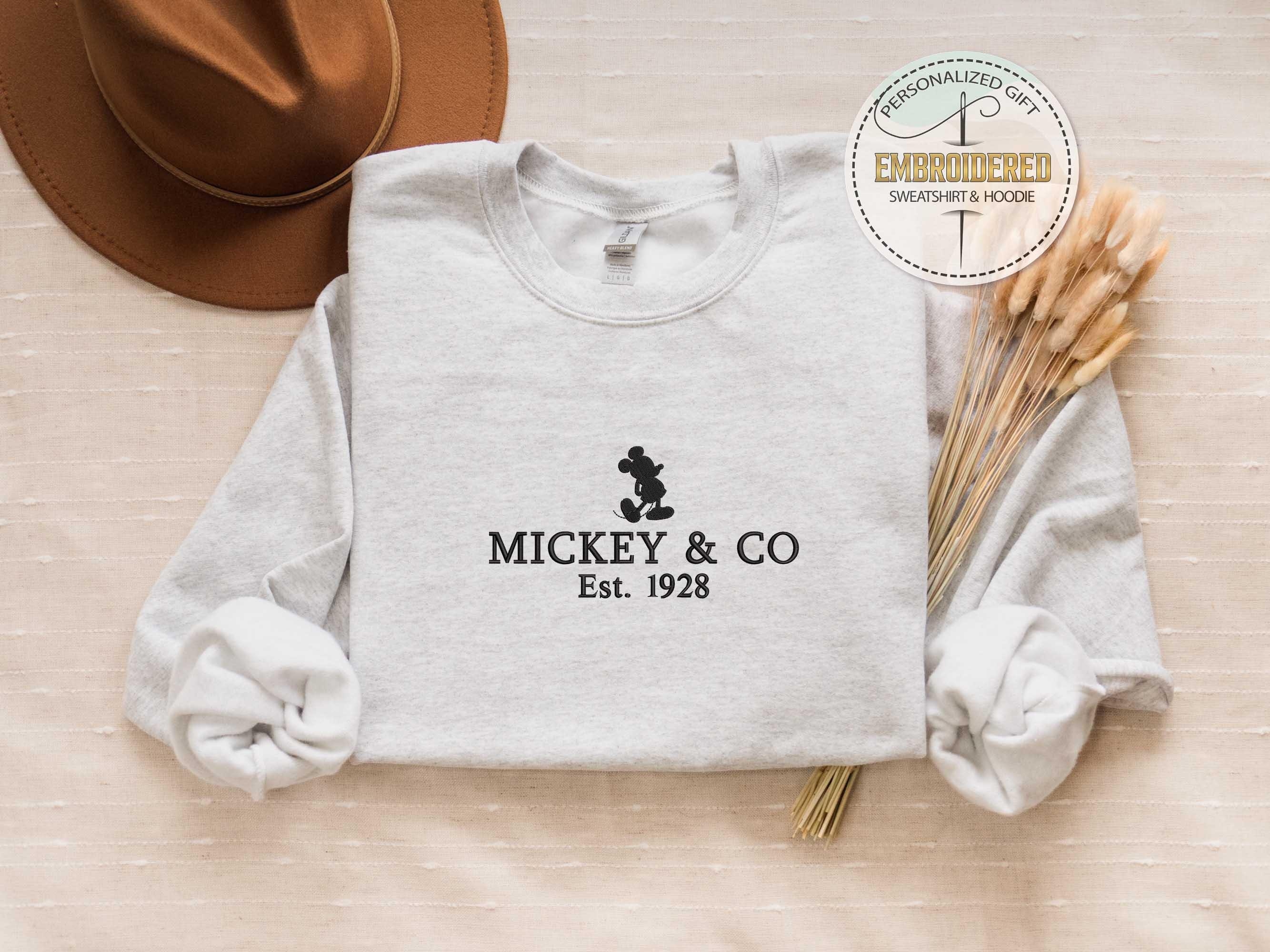 Retro Mickey and Co 1928 Embroidered Sweatshirt – Disney Vacation Shirt for Disneyworld and Disneyland - photo 5