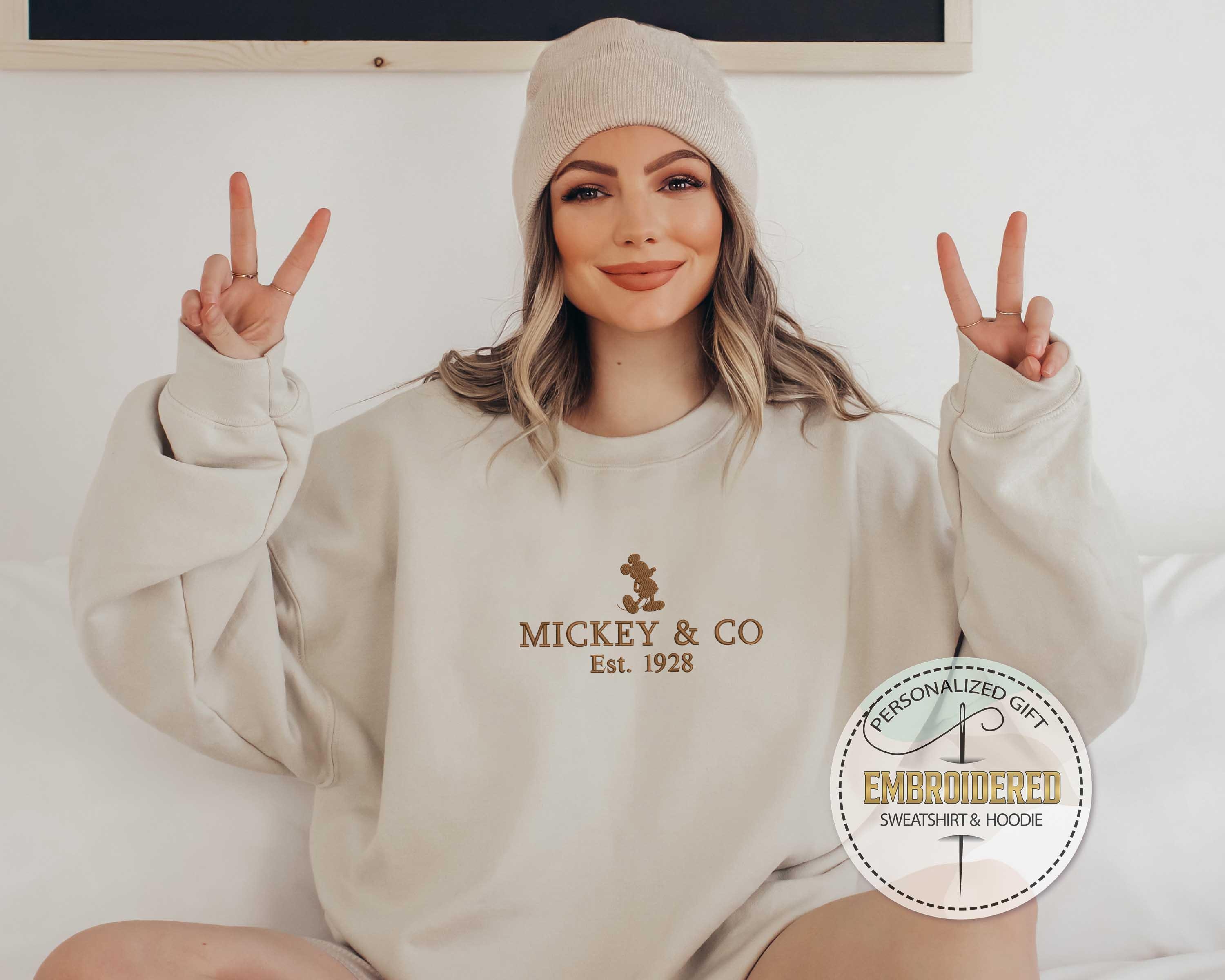 Retro Mickey and Co 1928 Embroidered Sweatshirt – Disney Vacation Shirt for Disneyworld and Disneyland - photo 6