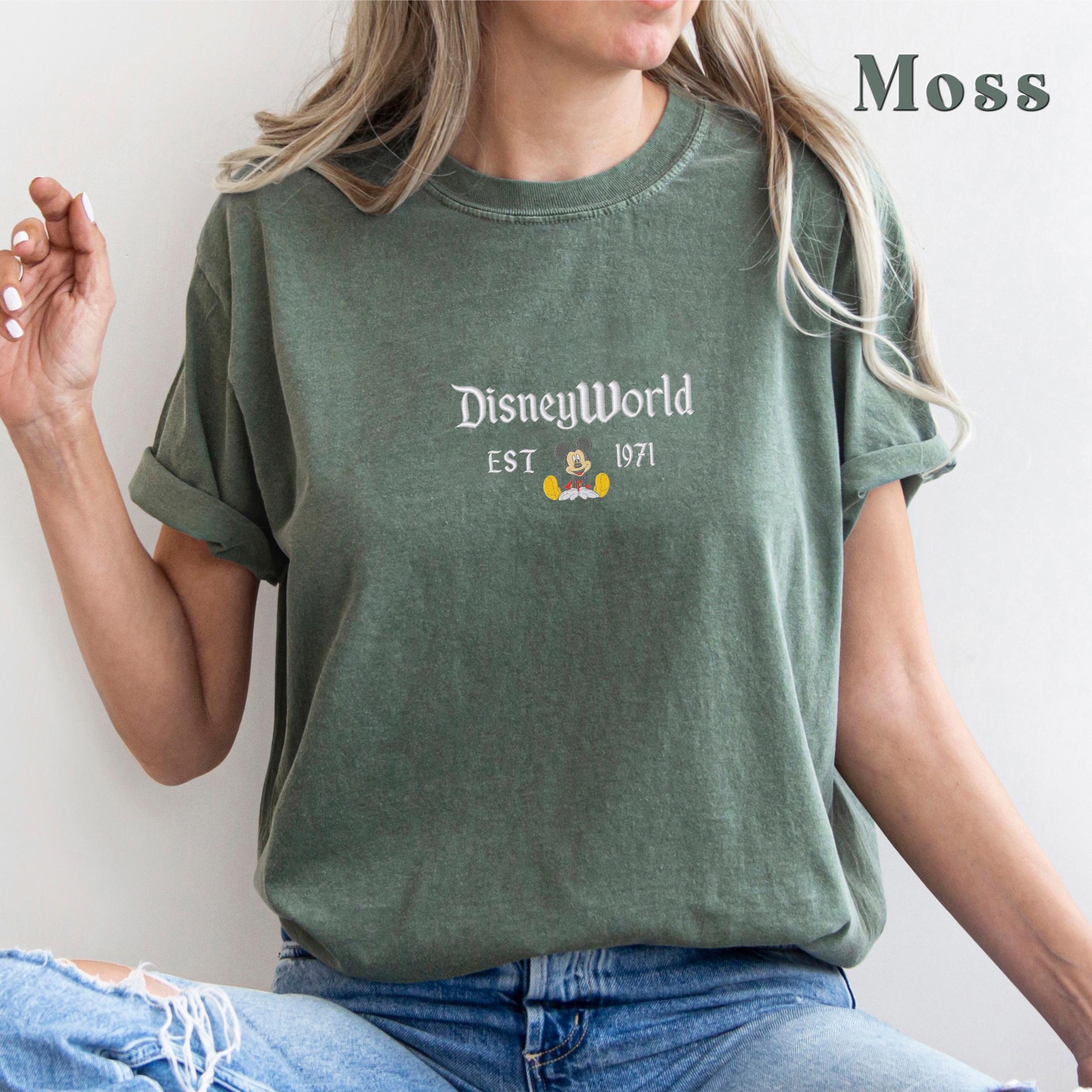 Embroidered Disney World Florida Est 1971 Shirt with Mickey and Friends – Walt Disney Vacation Tee - photo 8