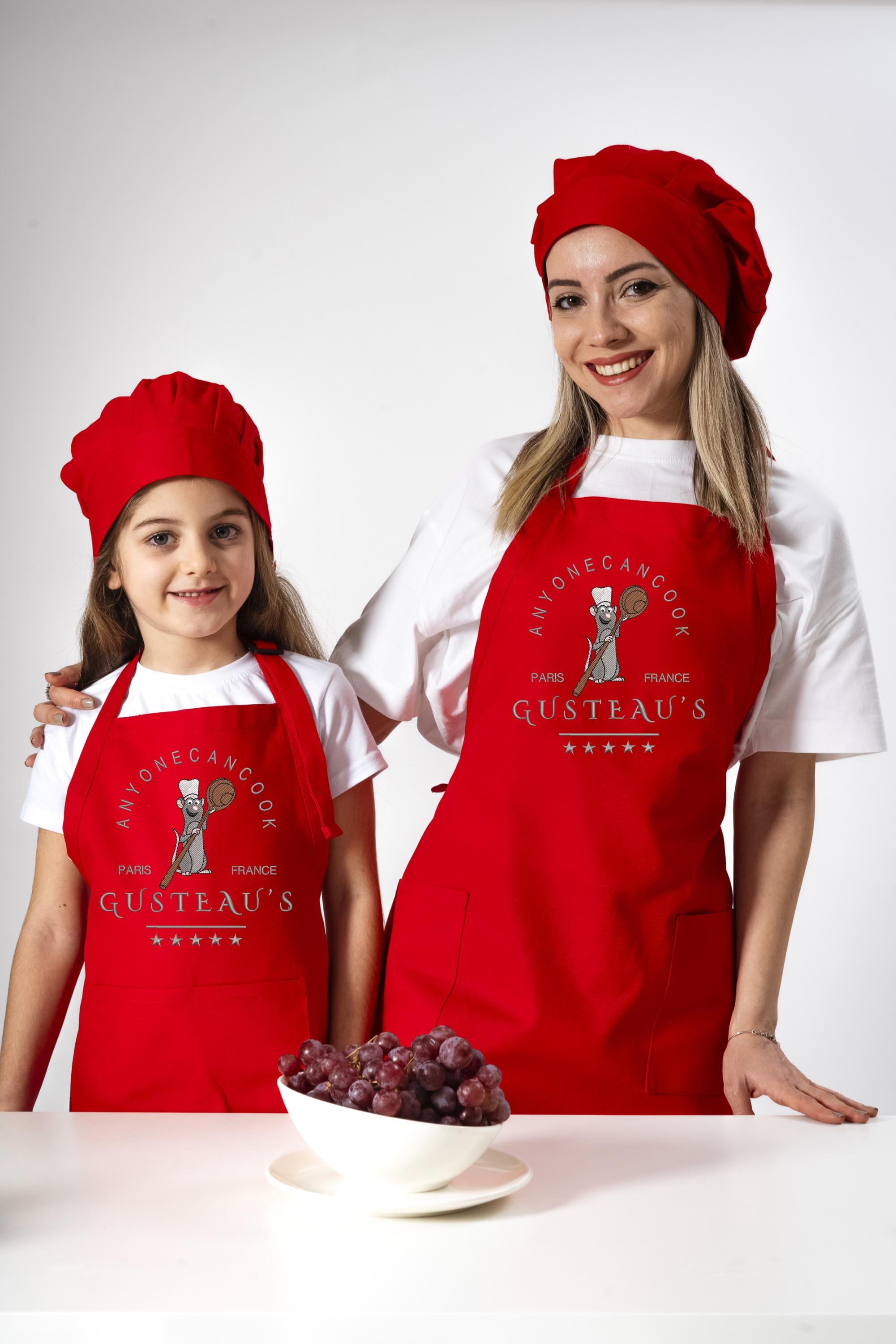 Custom Embroidered Ratatouille Apron with Chef Mouse Remy – Anyone Can Cook Gusteau's Disney Kitchen Apron for Mom - photo 5