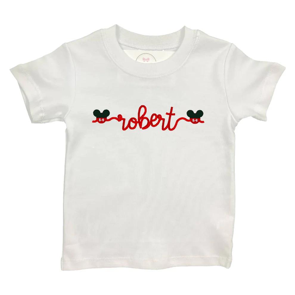 Mickey Mouse Embroidered Shirt for Boys – Disney Embroidery Clothing Tee for Everyday and Park Wear - photo 2