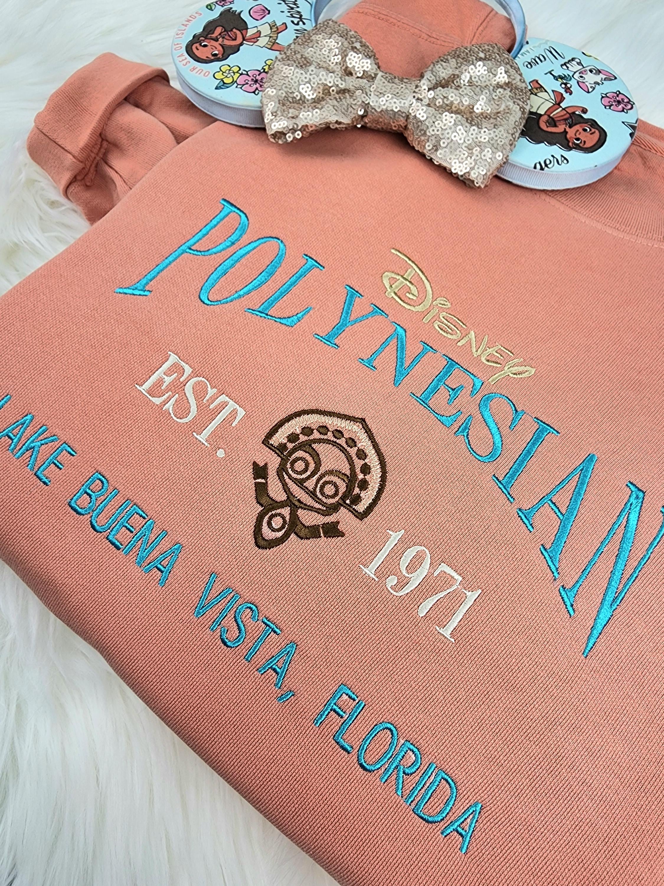 Embroidered Disney Polynesian Resort Sweatshirt – Disney World Crewneck Shirt for Vacation and Park Days - photo 3