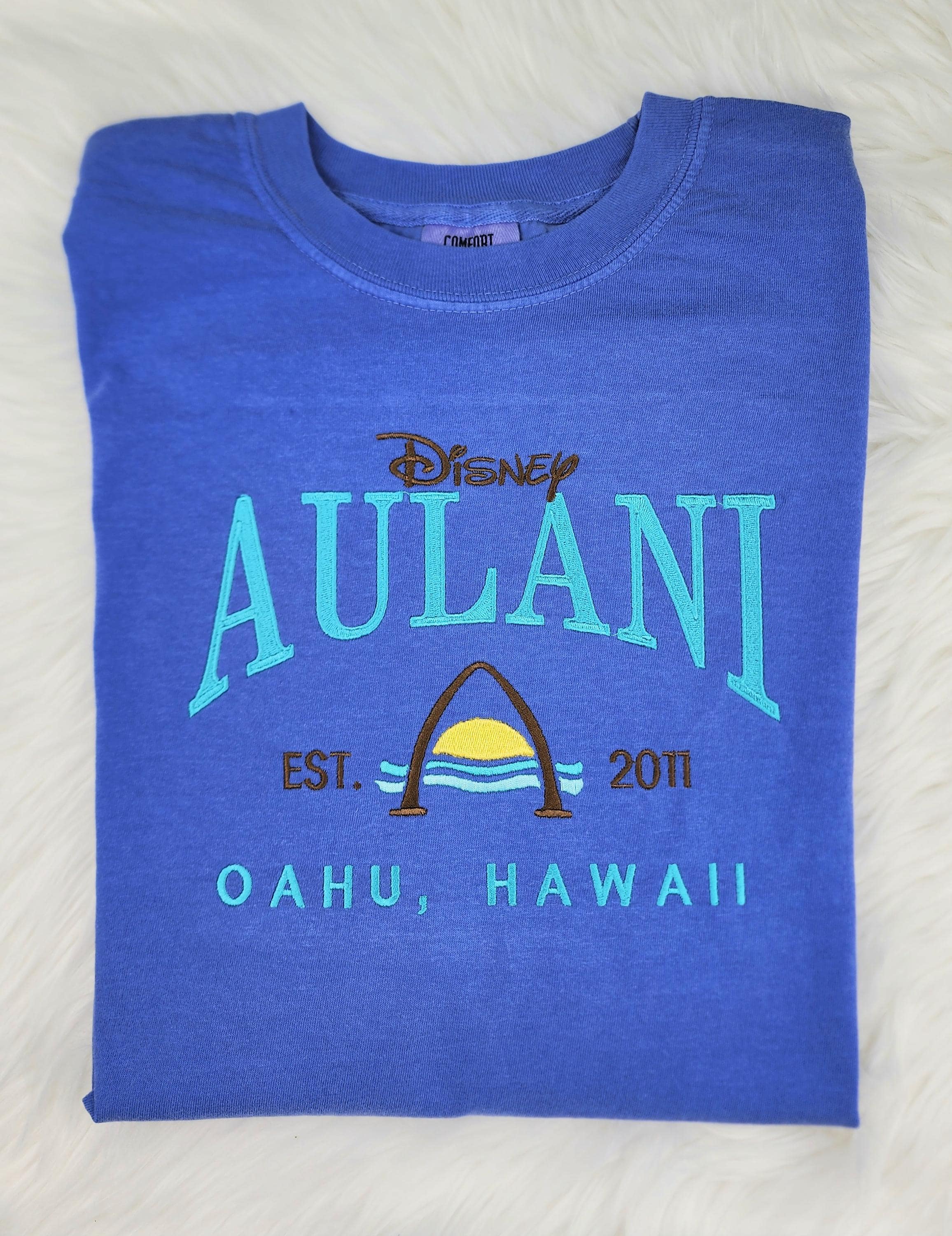 Embroidered Aulani Disney Resort Sweatshirt – Disney Crewneck Shirt for Vacation and Everyday Wear - photo 3