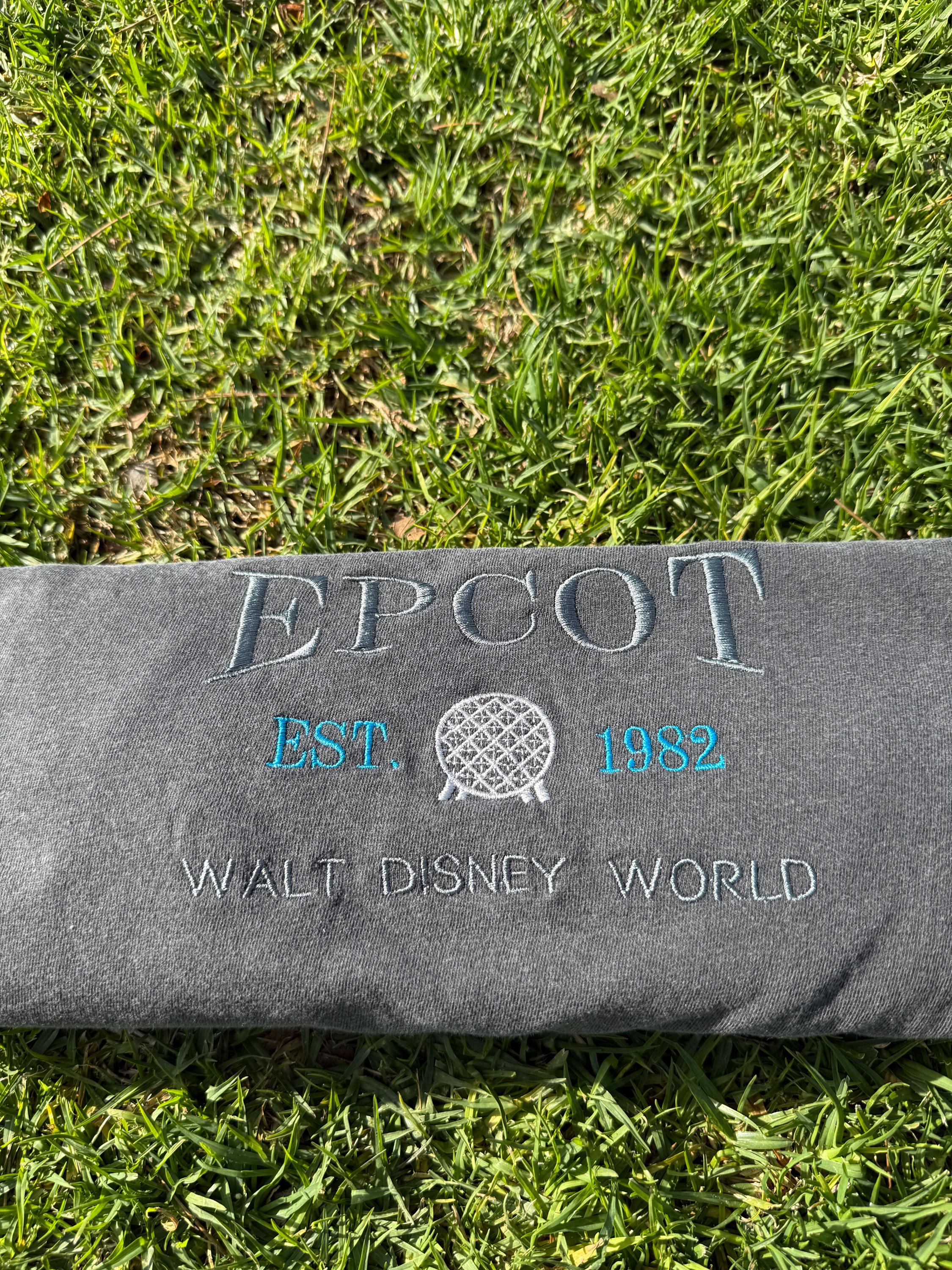 Disney Epcot 1982 Embroidered Tee – Retro Embroidery T-Shirt for Park Vacation and Everyday Wear - photo 2