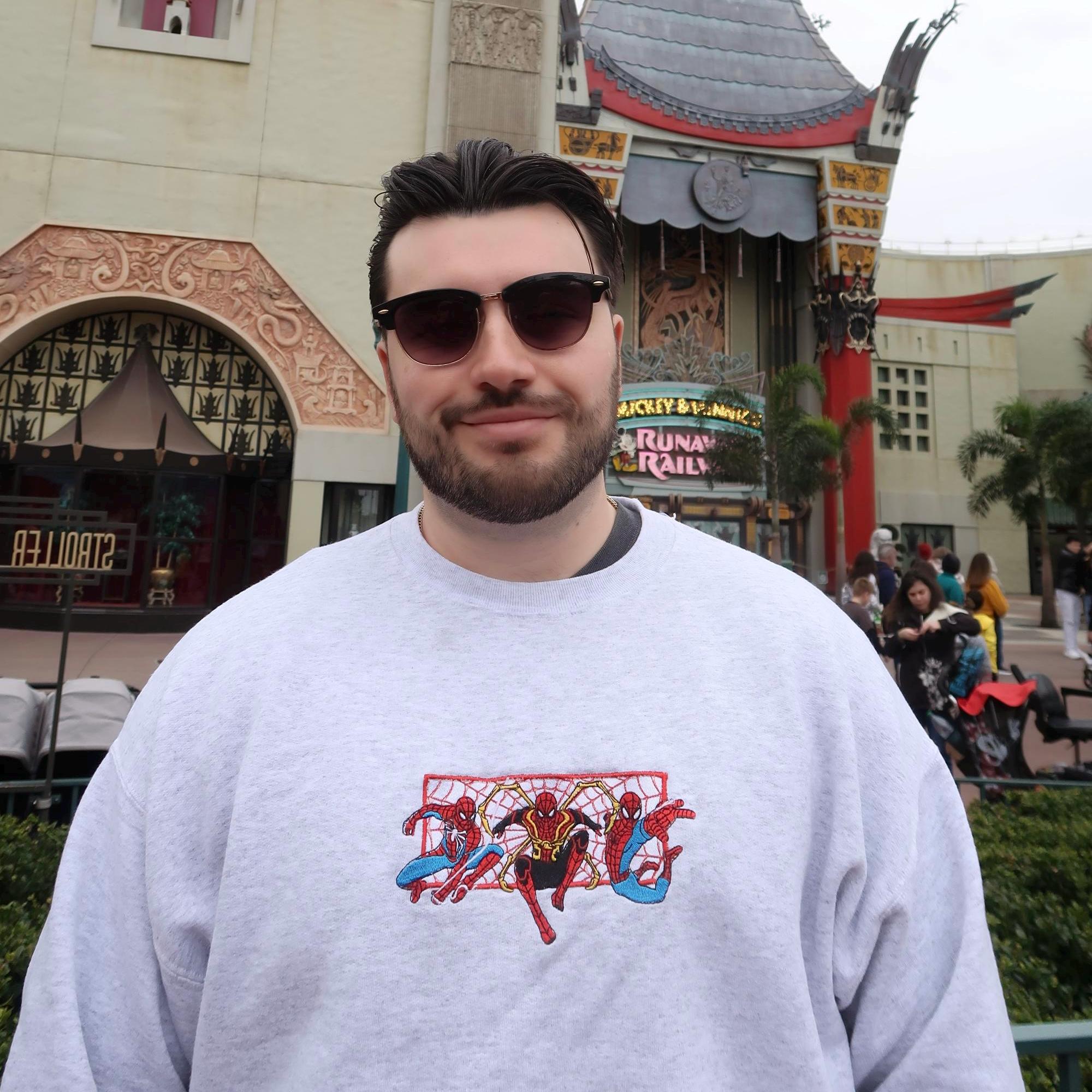Spider-Man Embroidered Crew Neck Sweatshirt – Superhero Embroidery Crewneck for Everyday and Park Wear - photo 3