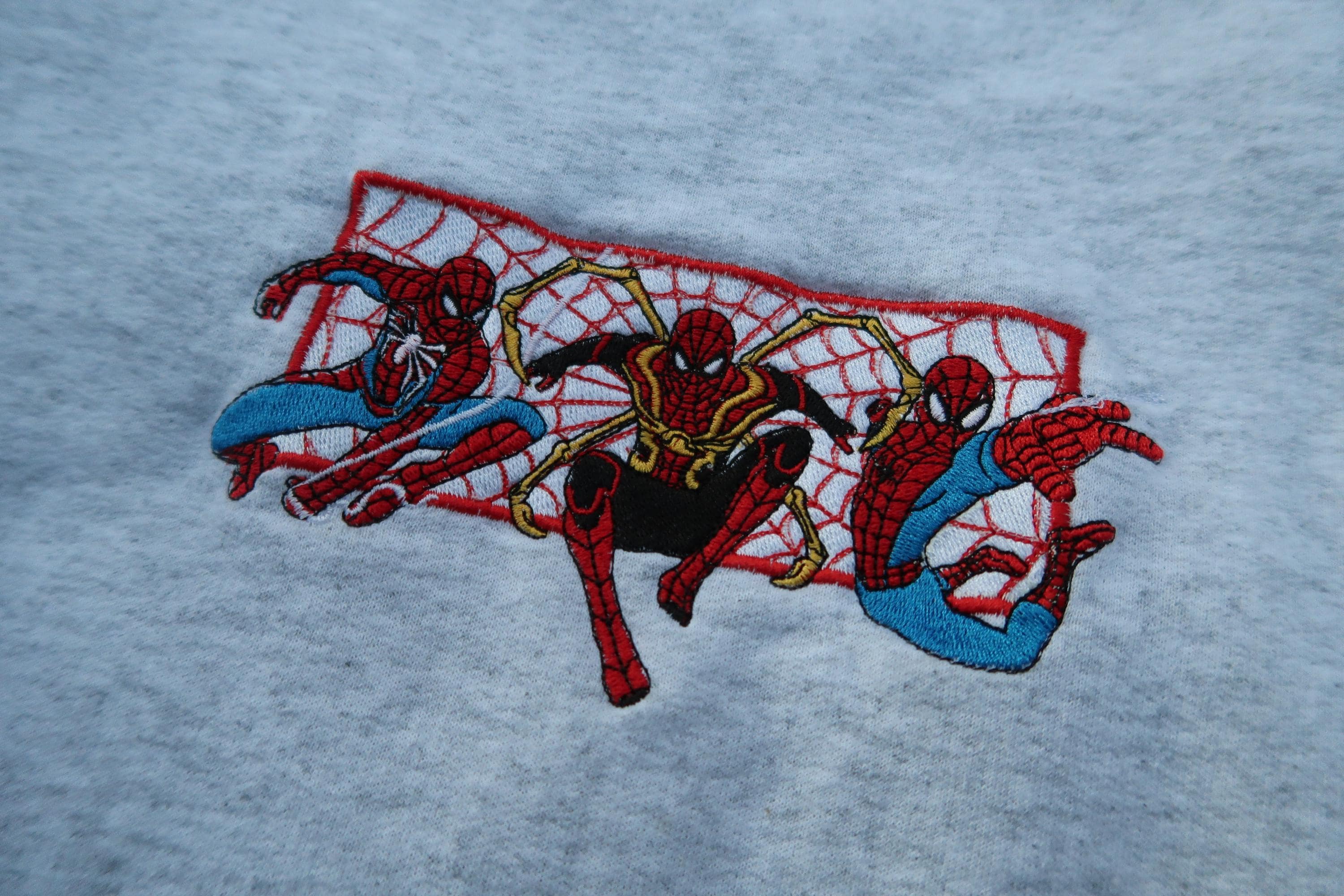 Spider-Man Embroidered Crew Neck Sweatshirt – Superhero Embroidery Crewneck for Everyday and Park Wear - photo 5