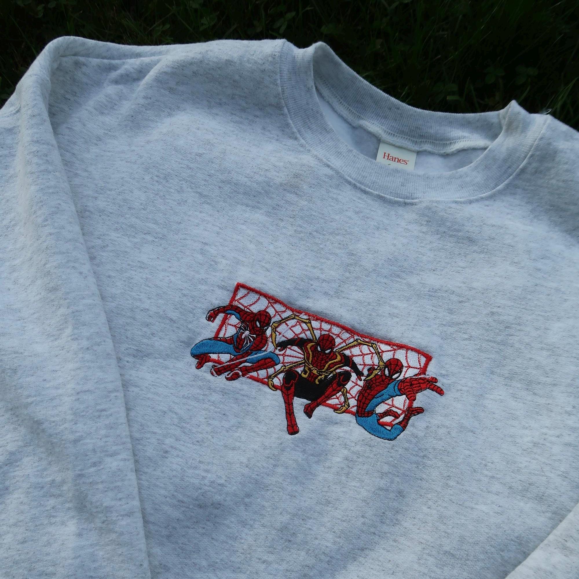 Spider-Man Embroidered Crew Neck Sweatshirt – Superhero Embroidery Crewneck for Everyday and Park Wear - photo 6