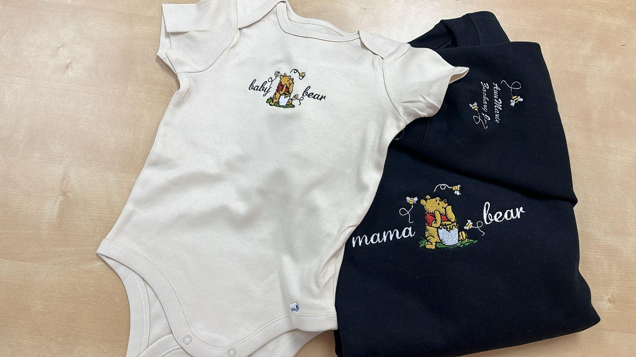 Personalized Embroidered Mama Bear Sweatshirt with Kids Names on Sleeve – Custom Disney Mom Shirt and Gift - photo 8