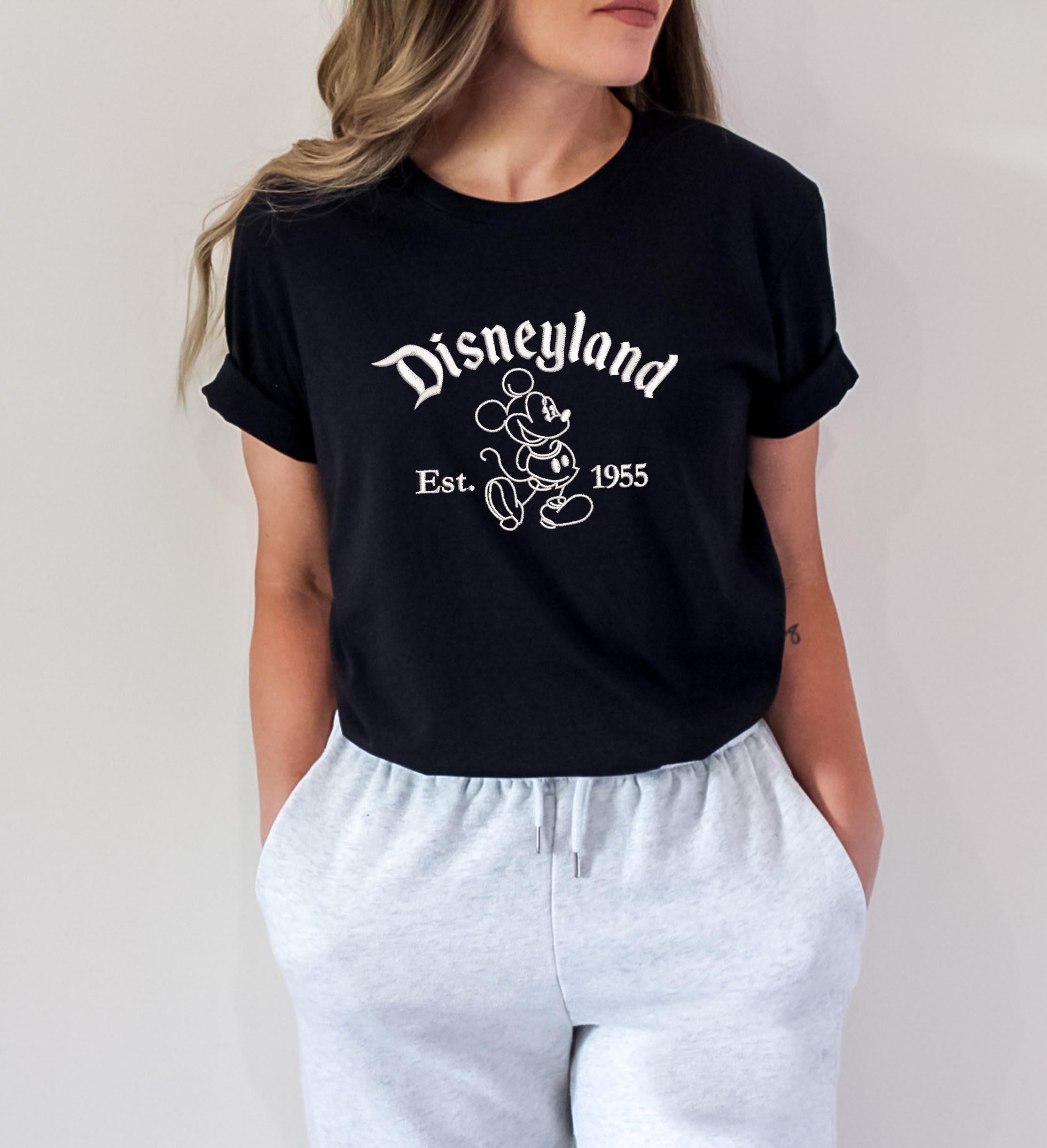 Embroidered Disneyland Sweatshirt with Mickey and Friends – Disneyland Est 1955 Trip and Vacation T-Shirt - photo 4