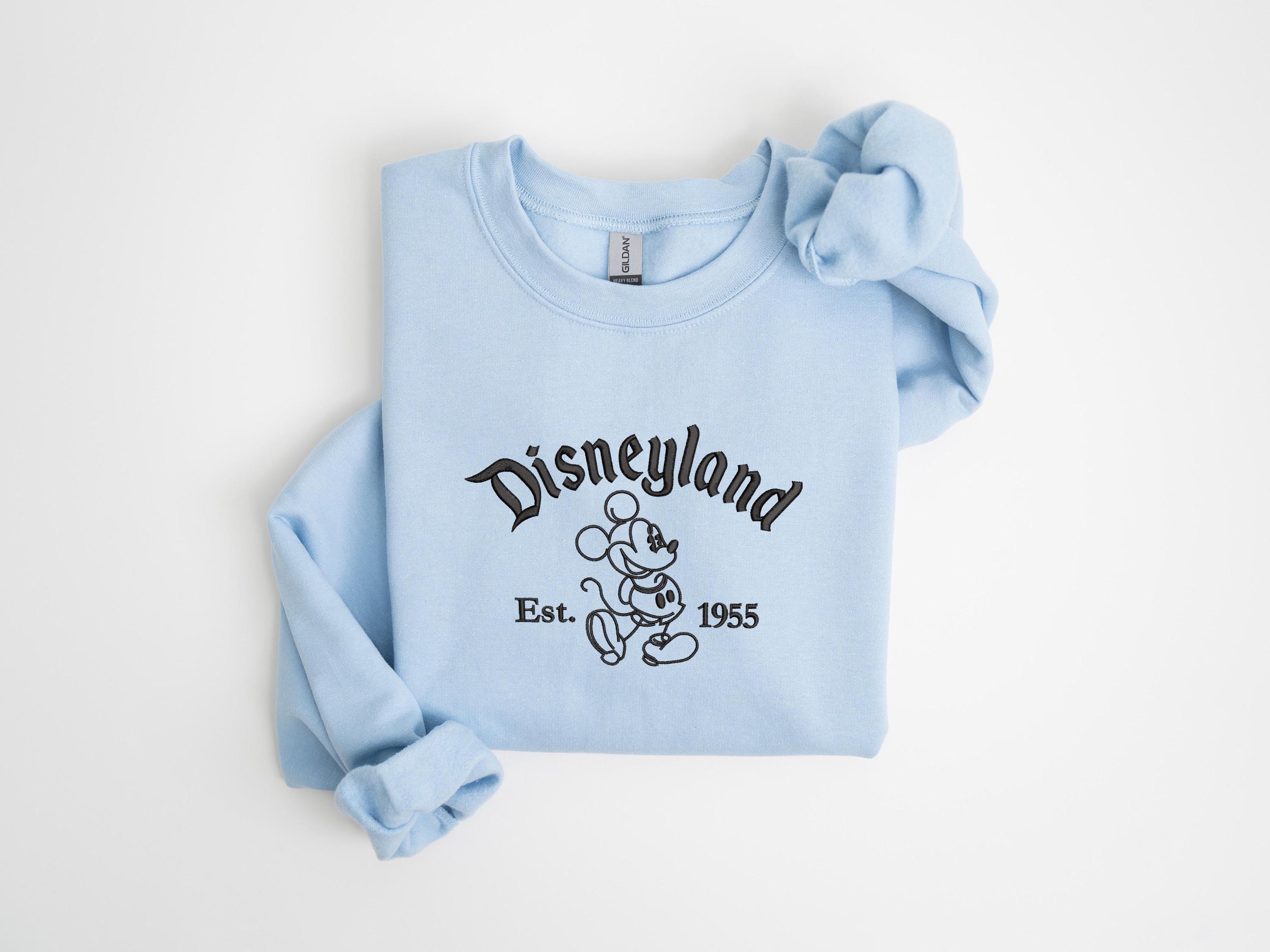 Embroidered Disneyland Sweatshirt with Mickey and Friends – Disneyland Est 1955 Trip and Vacation T-Shirt - photo 5