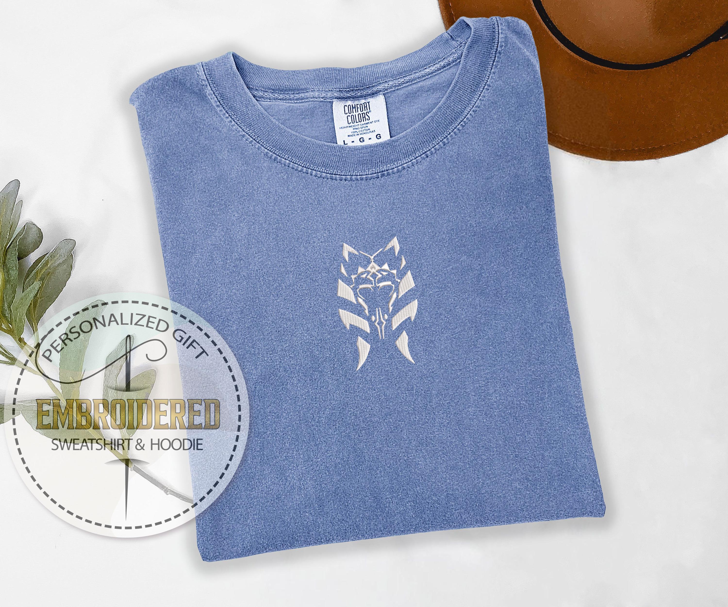 Embroidered Ahsoka Tano Shirt in Comfort Colors – Star Wars Clone Wars Disney Tee for a Disneyland Trip - photo 4