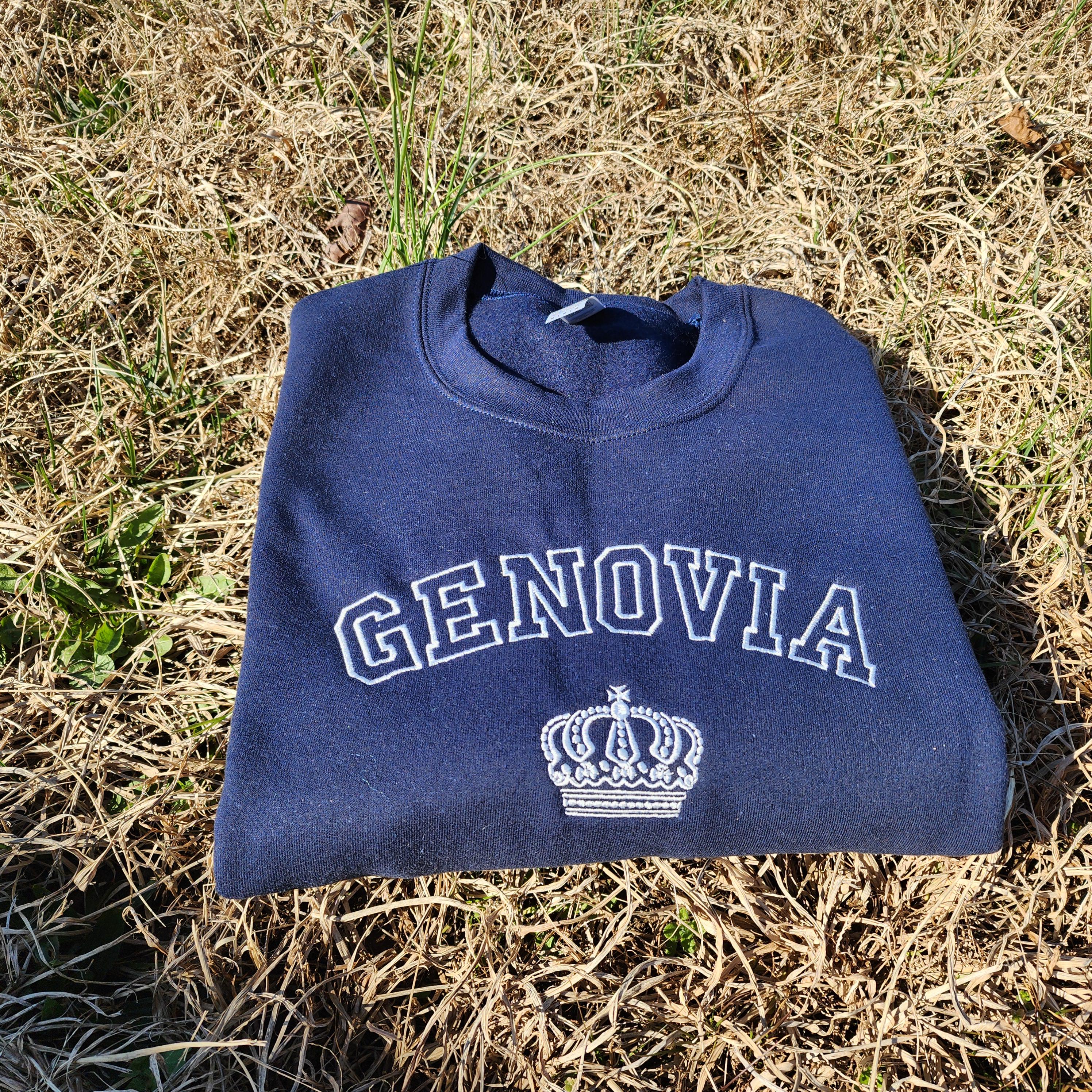 Genovia Embroidered Sweatshirt – Disney Princess Sweater for Disneyworld and Disneyland Vacation Shirts