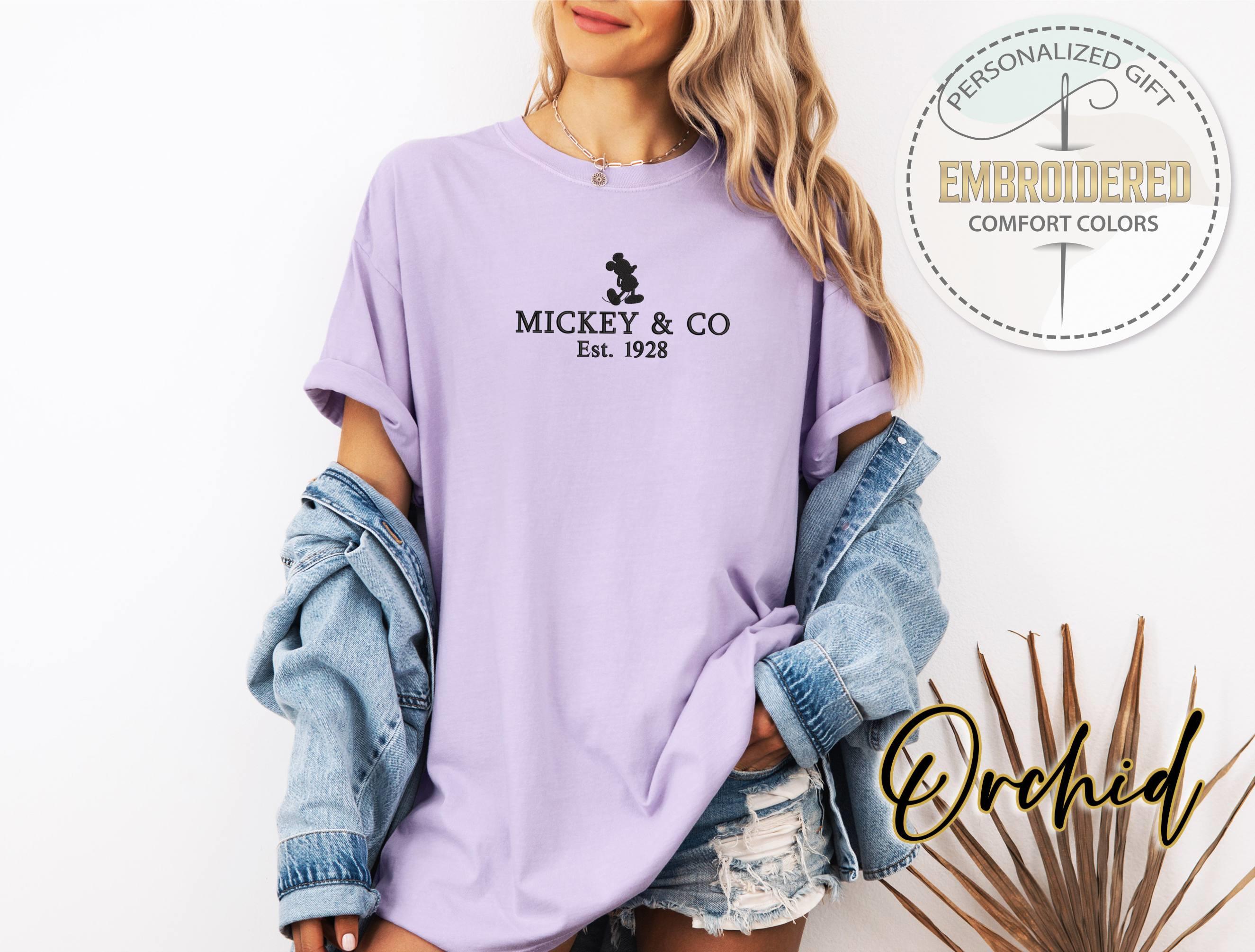 Embroidered Mickey and Co Est 1928 Shirt in Comfort Colors – Disney Inspired Vacation Tee and Gift for Disney Fans - photo 3