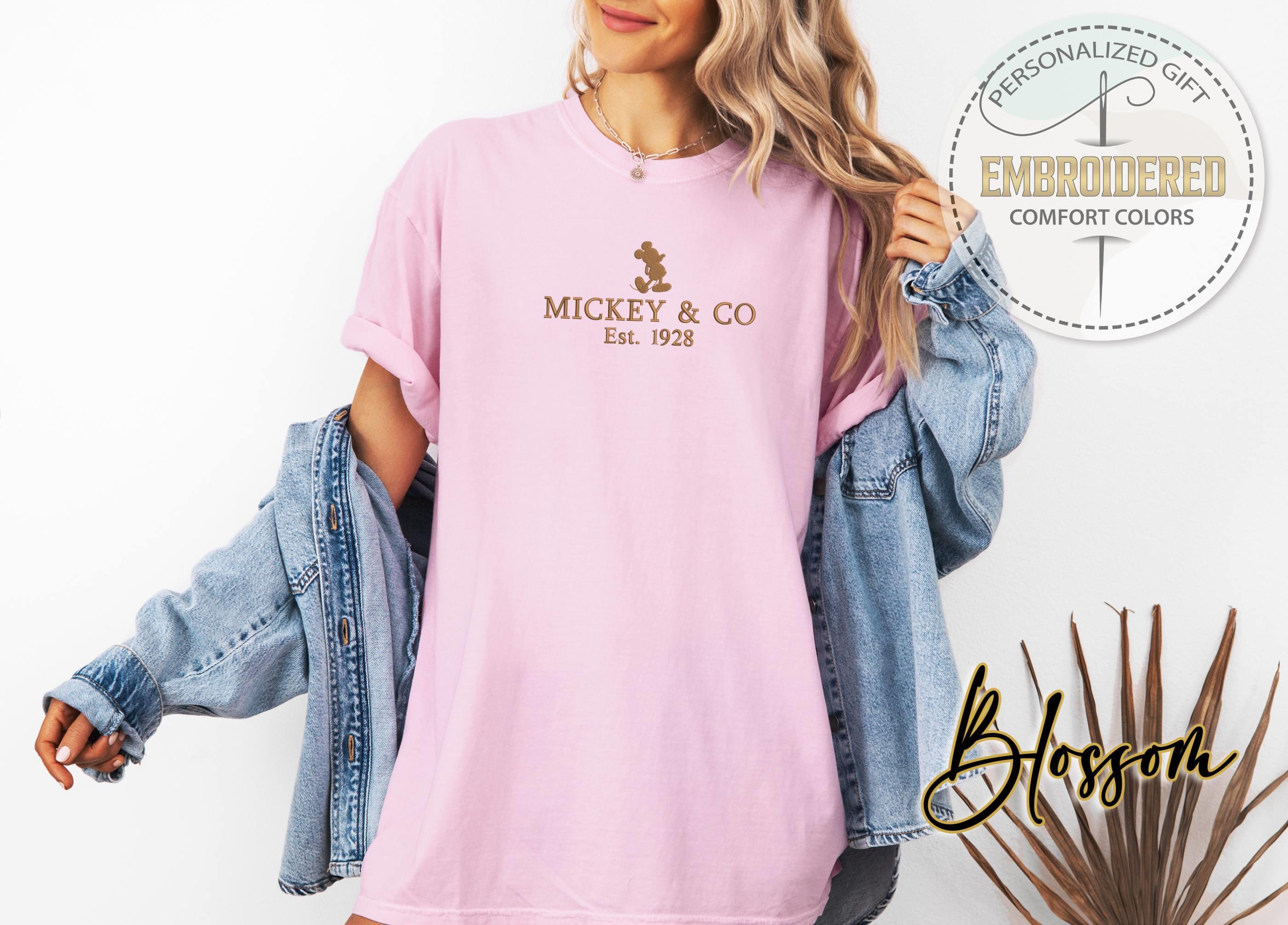 Embroidered Mickey and Co Est 1928 Shirt in Comfort Colors – Disney Inspired Vacation Tee and Gift for Disney Fans - photo 7