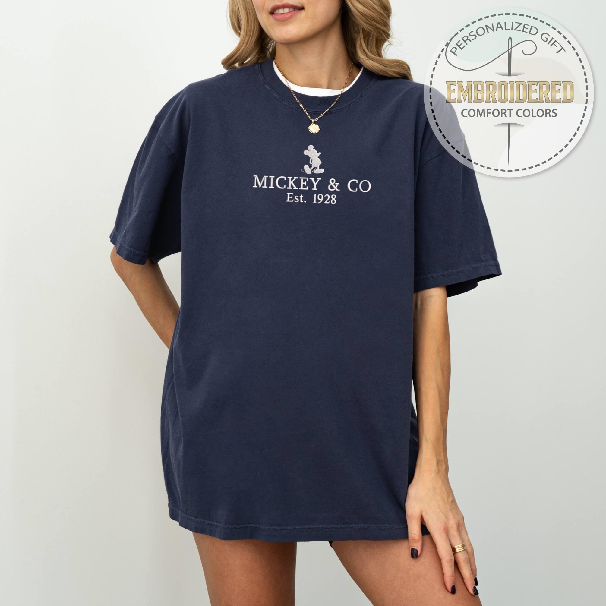 Embroidered Mickey and Co Est 1928 Shirt in Comfort Colors – Disney Inspired Vacation Tee and Gift for Disney Fans - photo 9