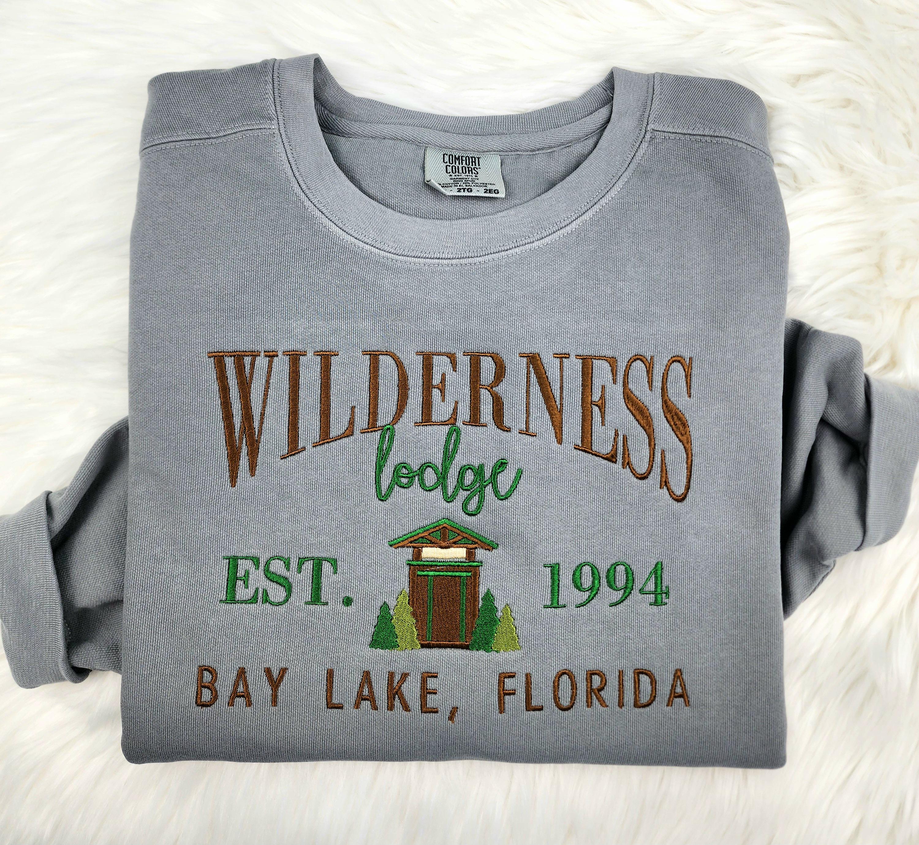 Wilderness Lodge Embroidered Disney Sweatshirt – Disney World Embroidery Crewneck Shirt for Resort Fans - photo 3