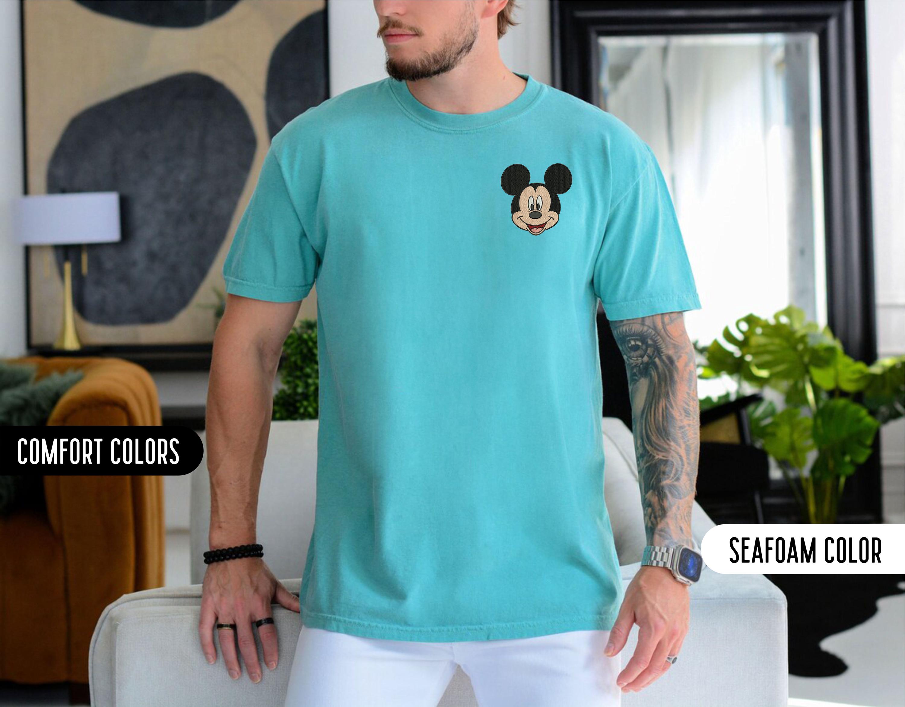 Embroidered Mickey Mouse and Minnie Mouse Comfort Colors Shirt – Disney World Vacation Matching Trip Tees - photo 6