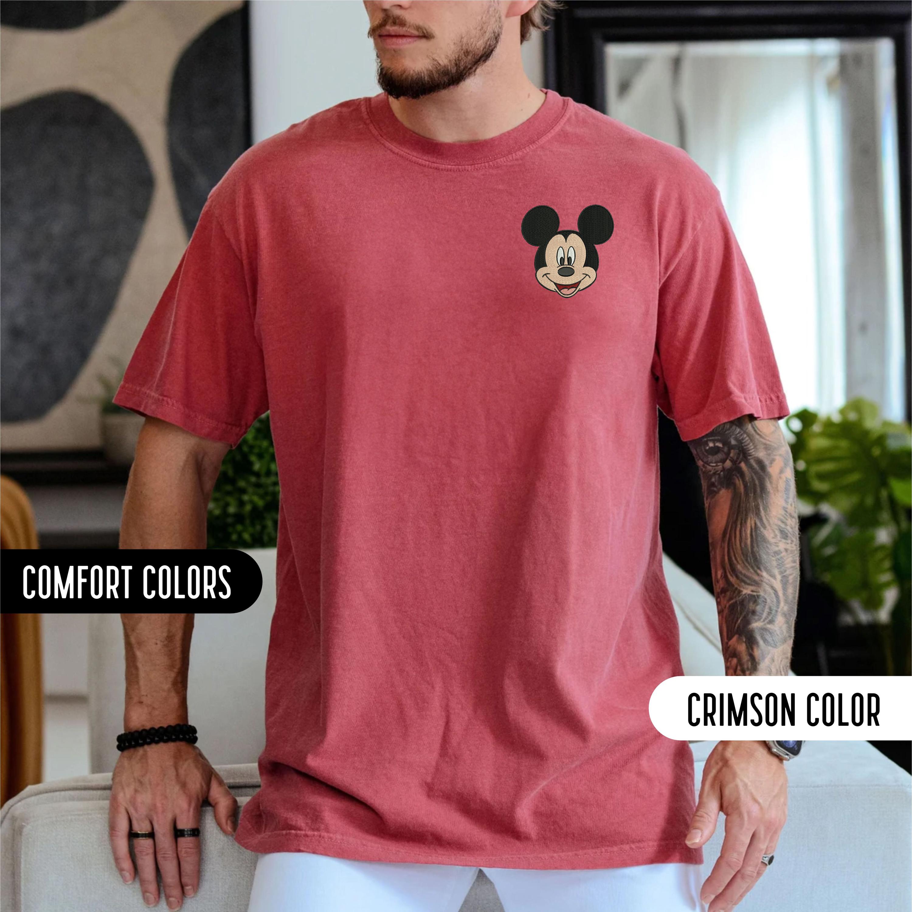 Embroidered Mickey Mouse and Minnie Mouse Comfort Colors Shirt – Disney World Vacation Matching Trip Tees - photo 7