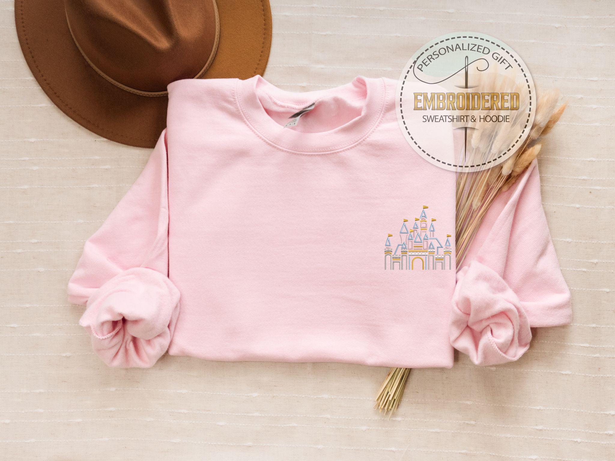 Embroidered Disneyland Castle Hoodie – Colorful Fantasy Magical Kingdom Sweatshirt and Cozy Disney Fan Gift - photo 6