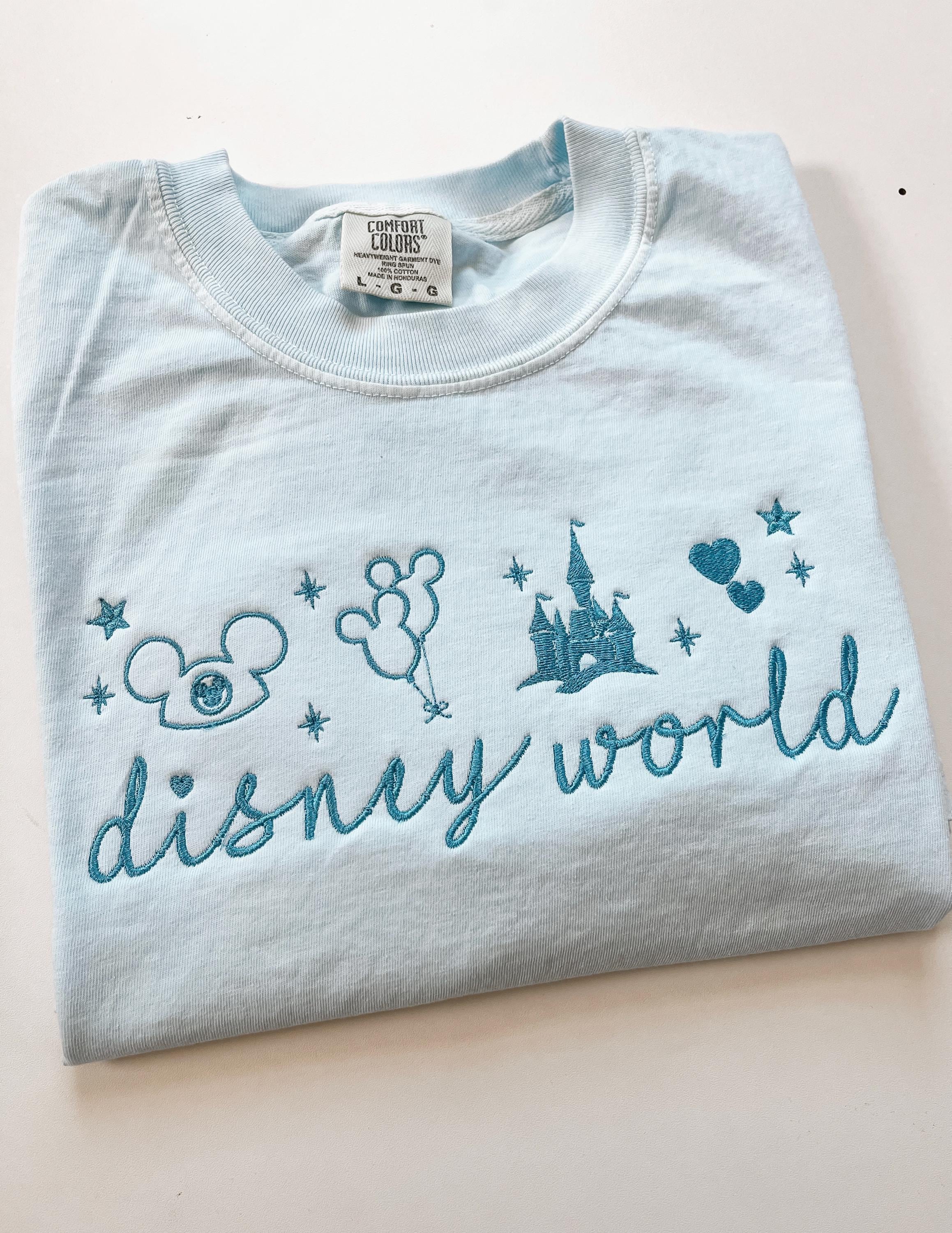 Disney Coquette Embroidered T-Shirt – Princess and Mickey Mouse Tee for Disney World and Magic Kingdom Trips - photo 1