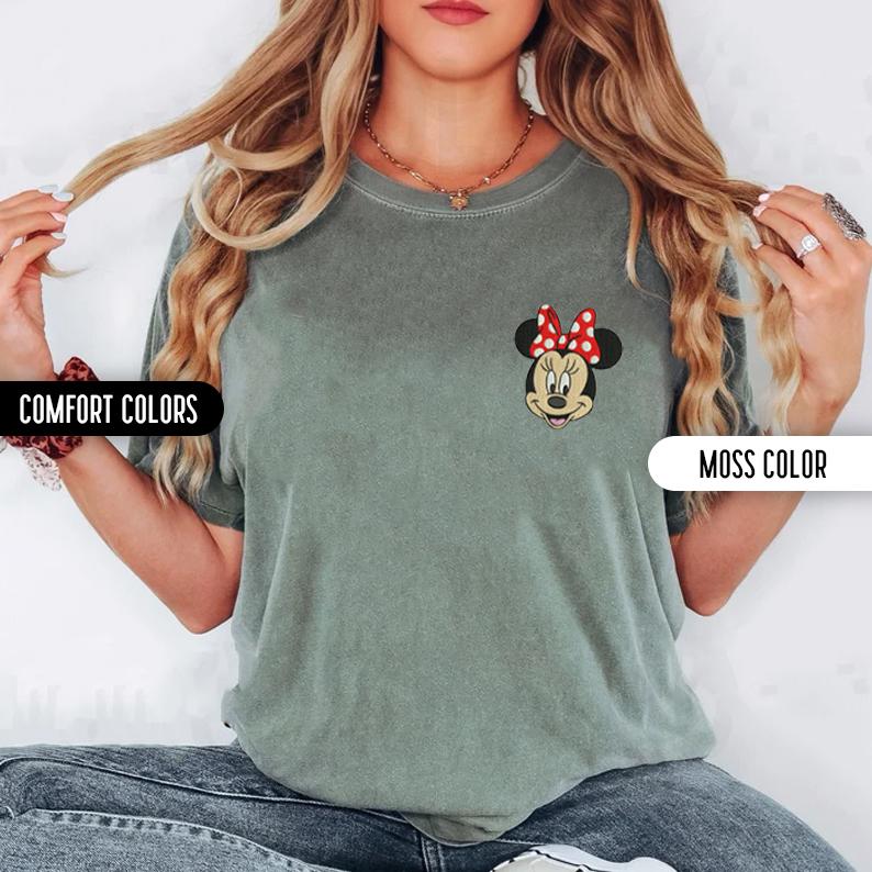 Embroidered Minnie Mouse and Mickey Mouse Comfort Colors Shirt – Disney World Trip Vacation Matching Tees - photo 7