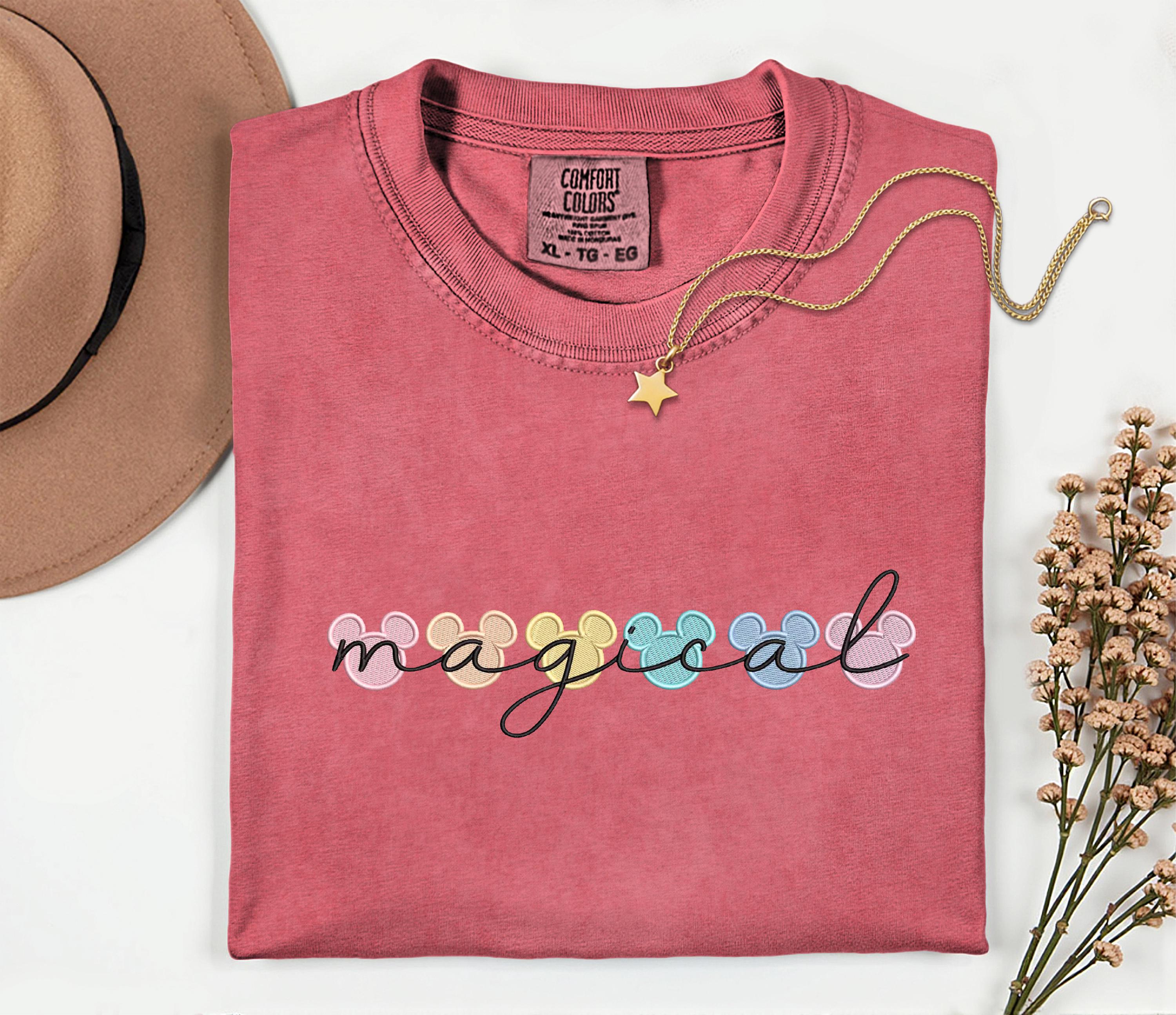 Embroidered Magic Kingdom Comfort Colors Shirt – Magical Disney World Vacation Trip Matching Tees for Families - photo 2