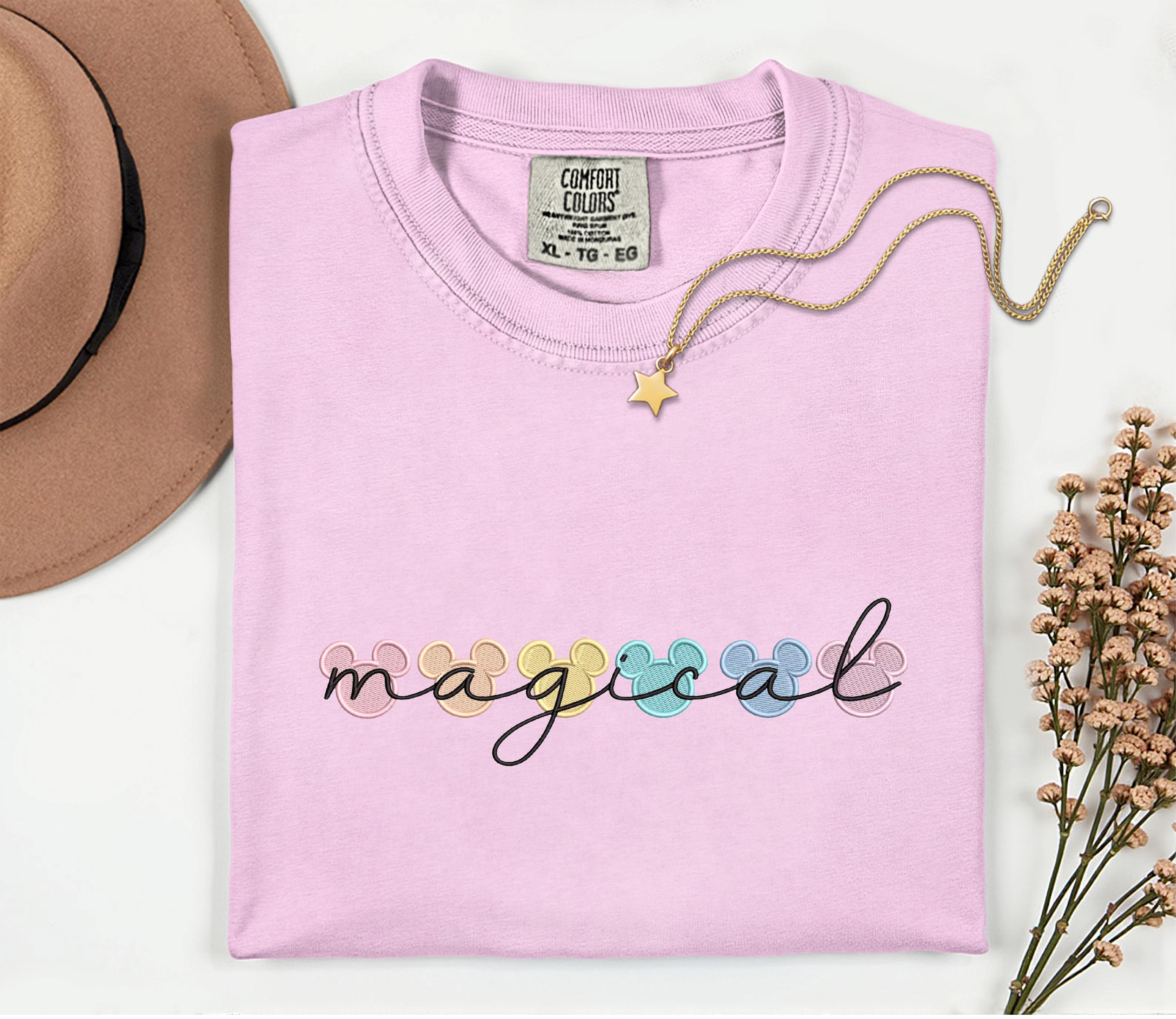 Embroidered Magic Kingdom Comfort Colors Shirt – Magical Disney World Vacation Trip Matching Tees for Families - photo 3