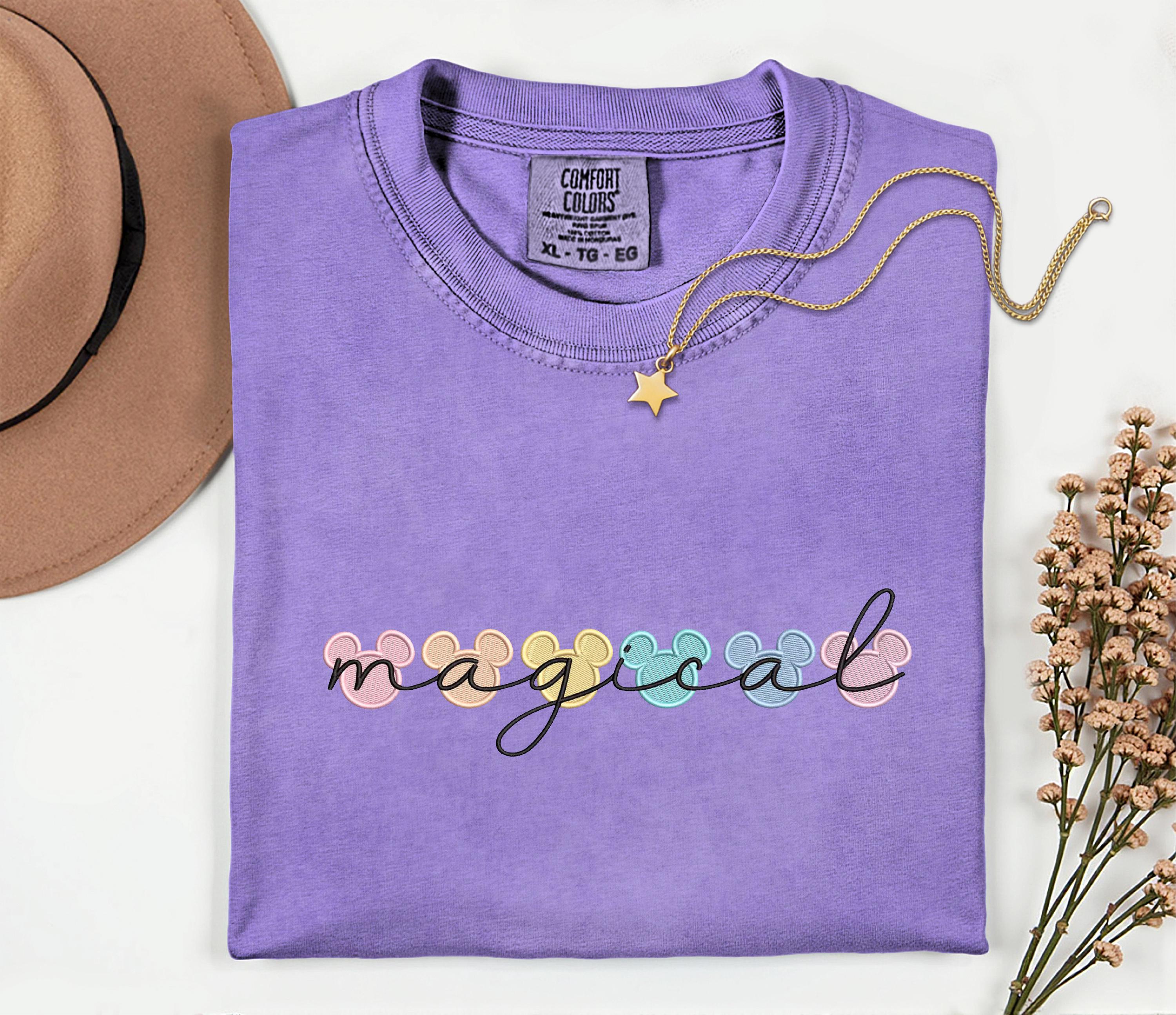 Embroidered Magic Kingdom Comfort Colors Shirt – Magical Disney World Vacation Trip Matching Tees for Families - photo 4