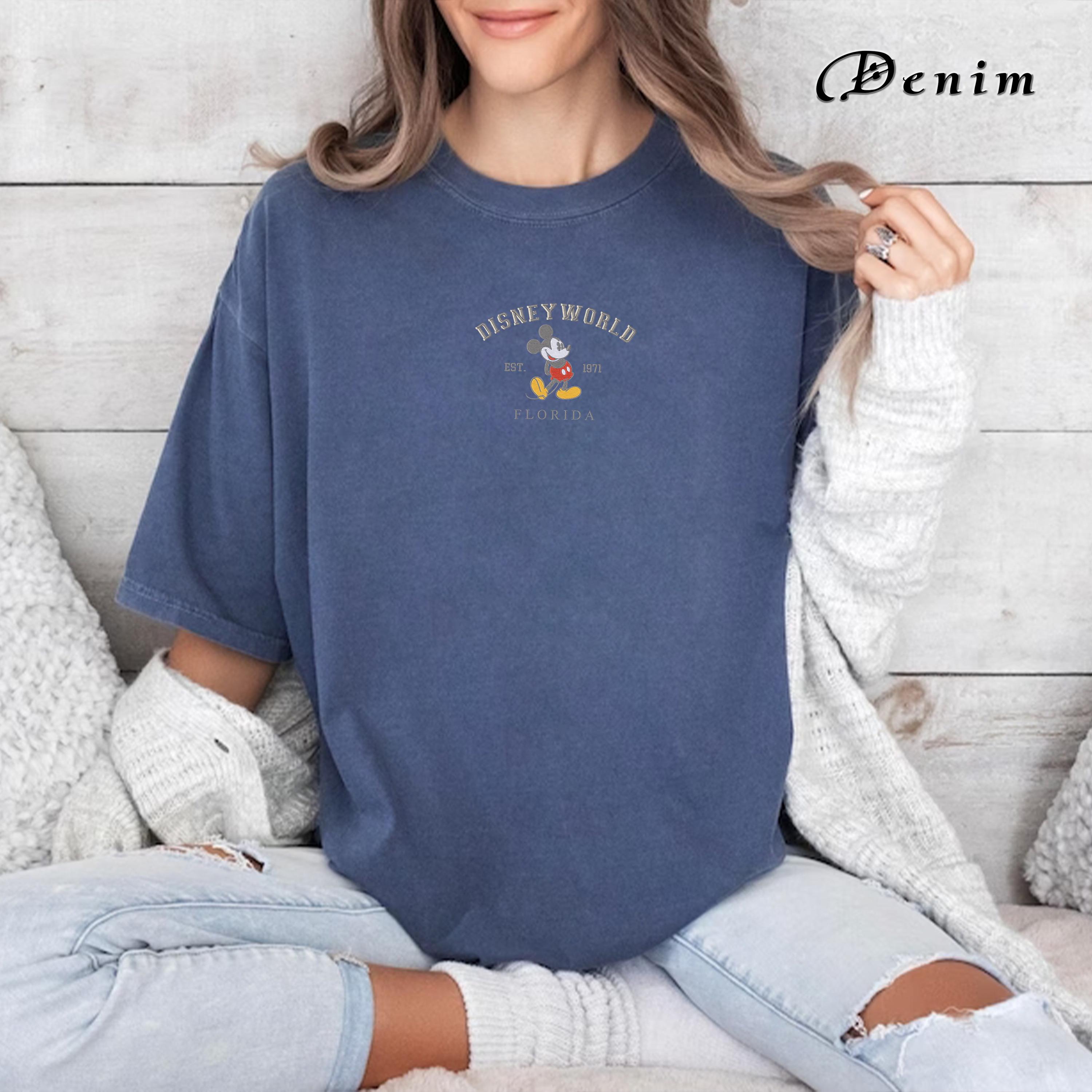 Embroidered Disney World Florida Shirt with Est 1971 Design – Mickey and Friends Walt Disney Vacation T-Shirt - photo 4