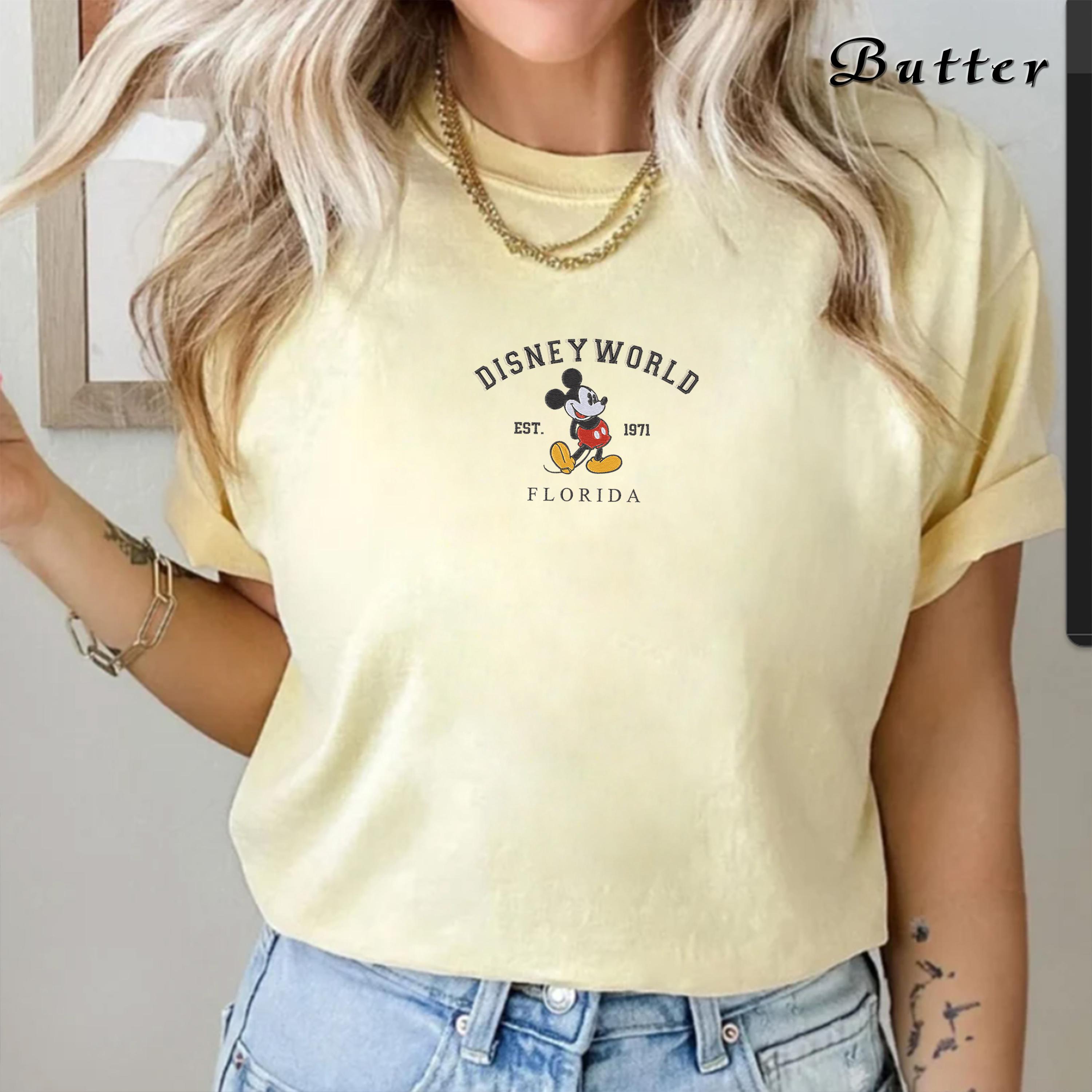 Embroidered Disney World Florida Shirt with Est 1971 Design – Mickey and Friends Walt Disney Vacation T-Shirt - photo 5