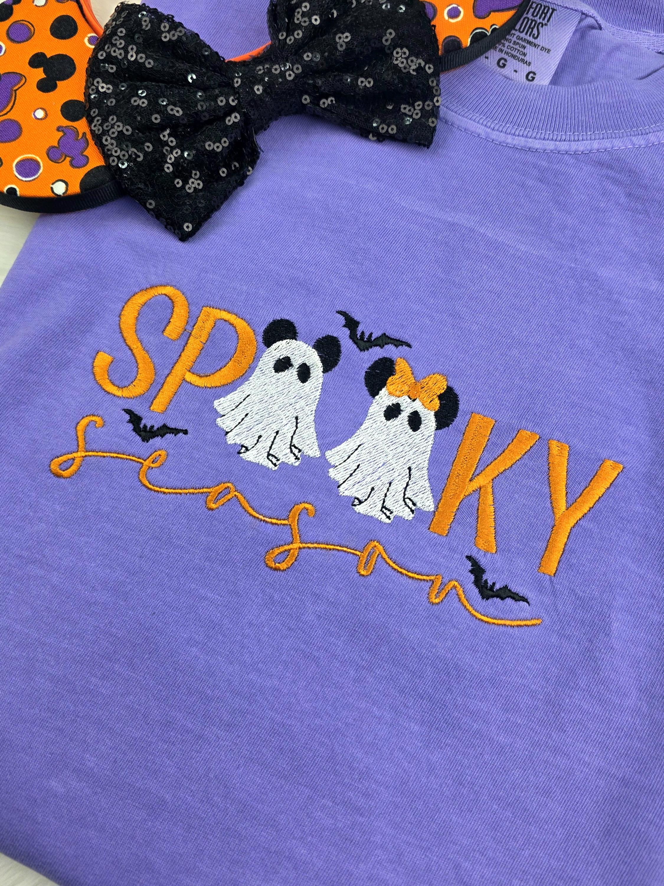 Embroidered Spooky Season Disney Halloween Shirt – Trendy Disney Sweatshirt for Fall Park Days and Fans - photo 2