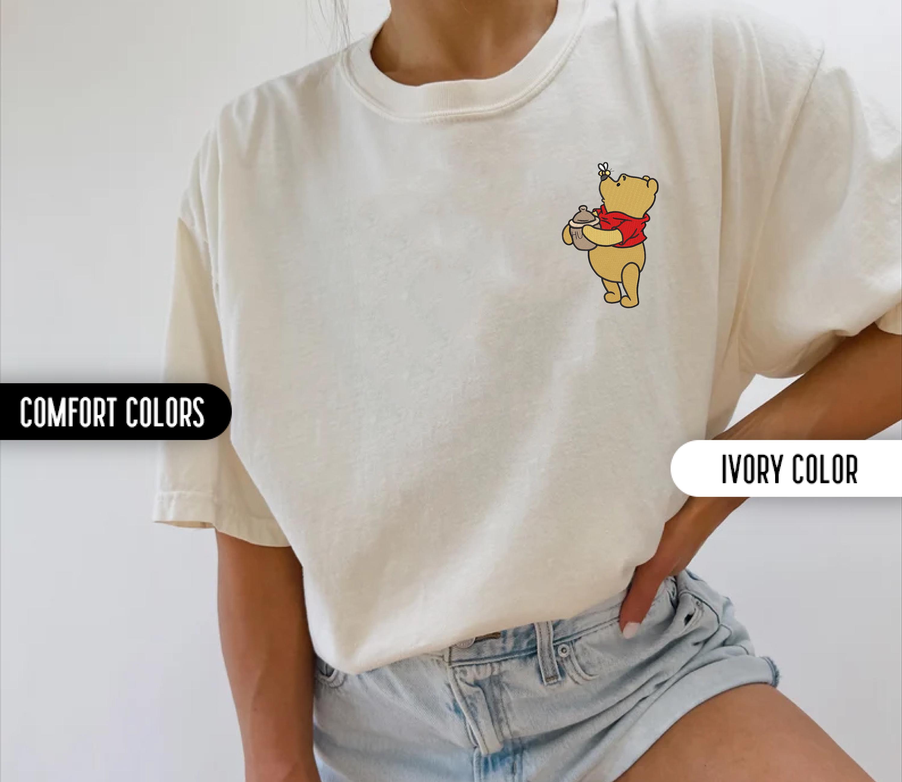 Disney Winnie the Pooh Embroidered Comfort Colors Shirt – Classic Pooh Bear Tee for Disney World Trips and Vacations - photo 6
