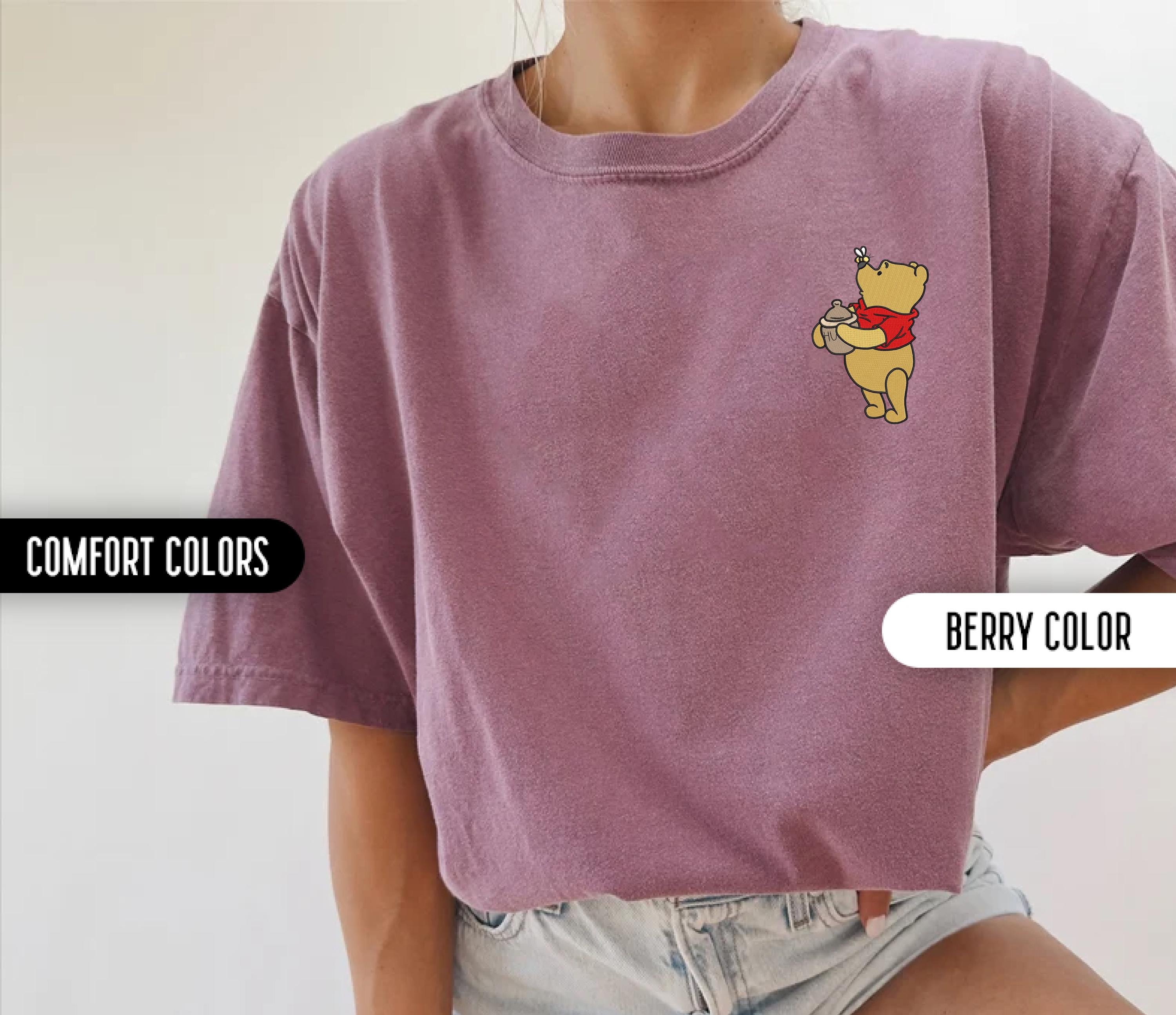 Disney Winnie the Pooh Embroidered Comfort Colors Shirt – Classic Pooh Bear Tee for Disney World Trips and Vacations - photo 7