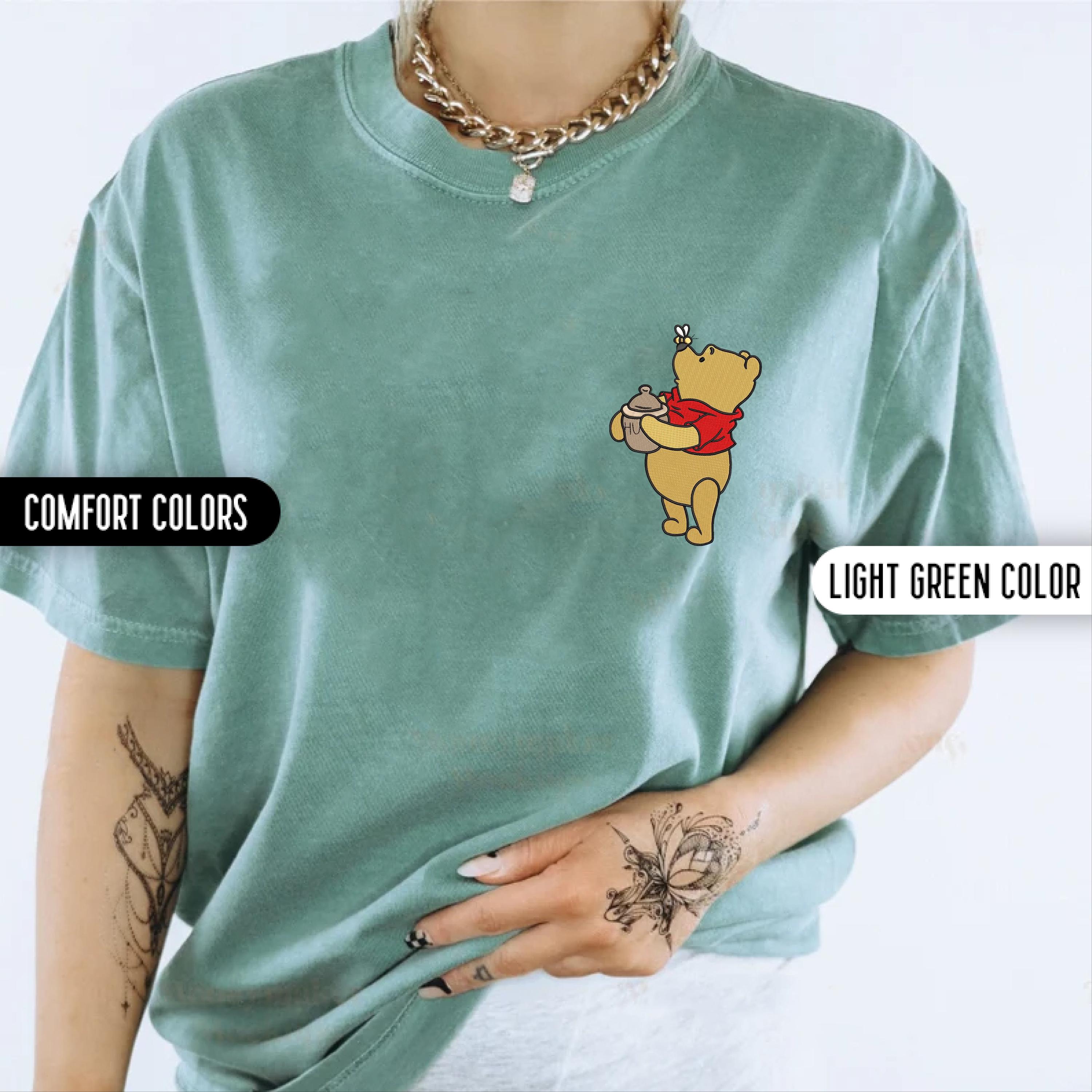Disney Winnie the Pooh Embroidered Comfort Colors Shirt – Classic Pooh Bear Tee for Disney World Trips and Vacations - photo 8