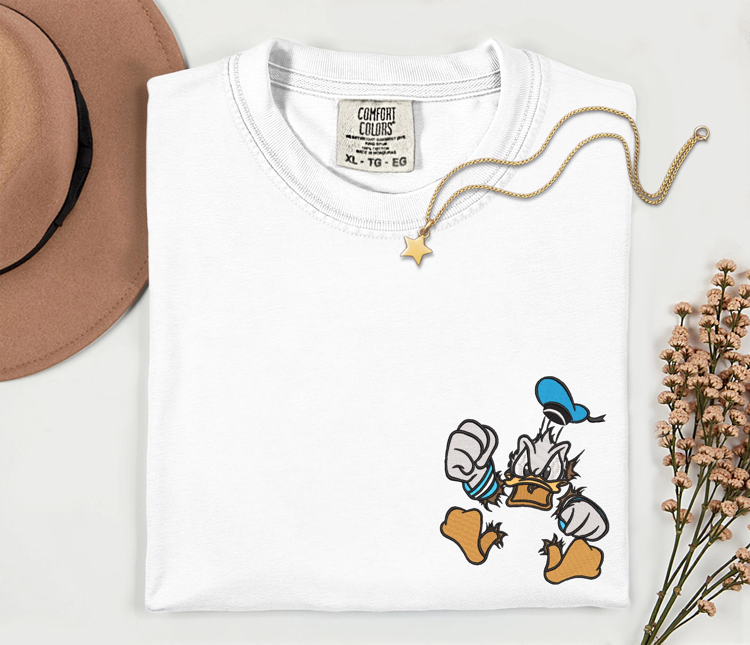 Donald Duck Embroidered Disney Comfort Colors Shirt – Disney World and Disneyland Trip Vacation Tee - photo 4