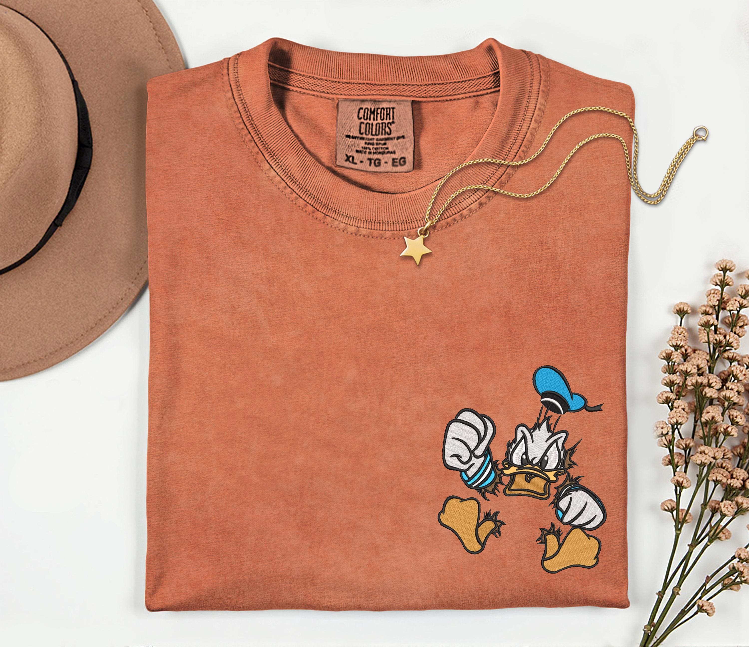 Donald Duck Embroidered Disney Comfort Colors Shirt – Disney World and Disneyland Trip Vacation Tee - photo 6
