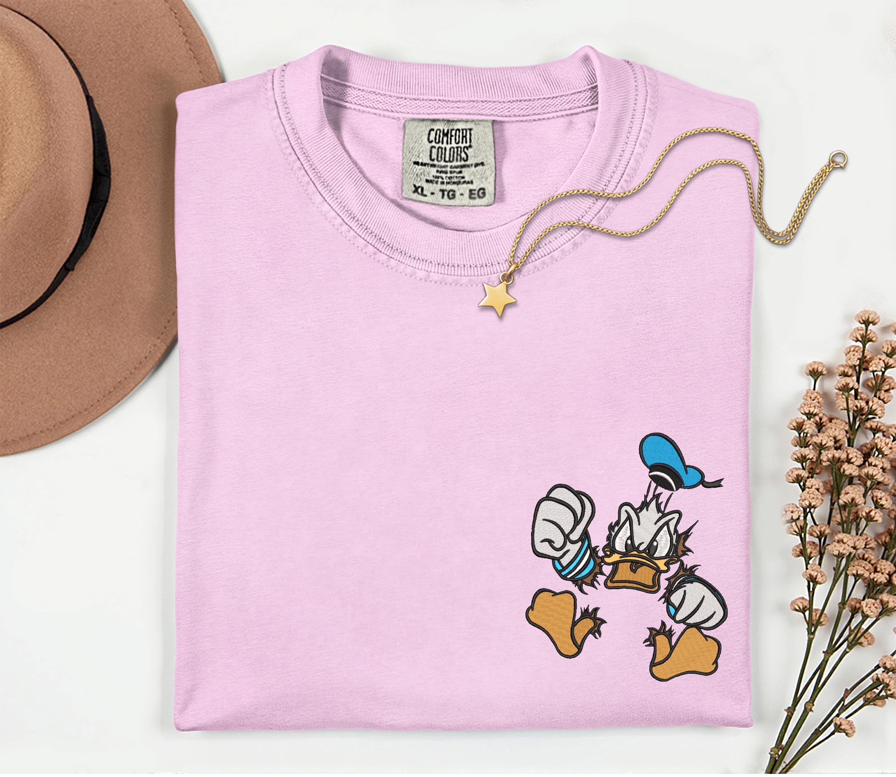 Donald Duck Embroidered Disney Comfort Colors Shirt – Disney World and Disneyland Trip Vacation Tee - photo 7