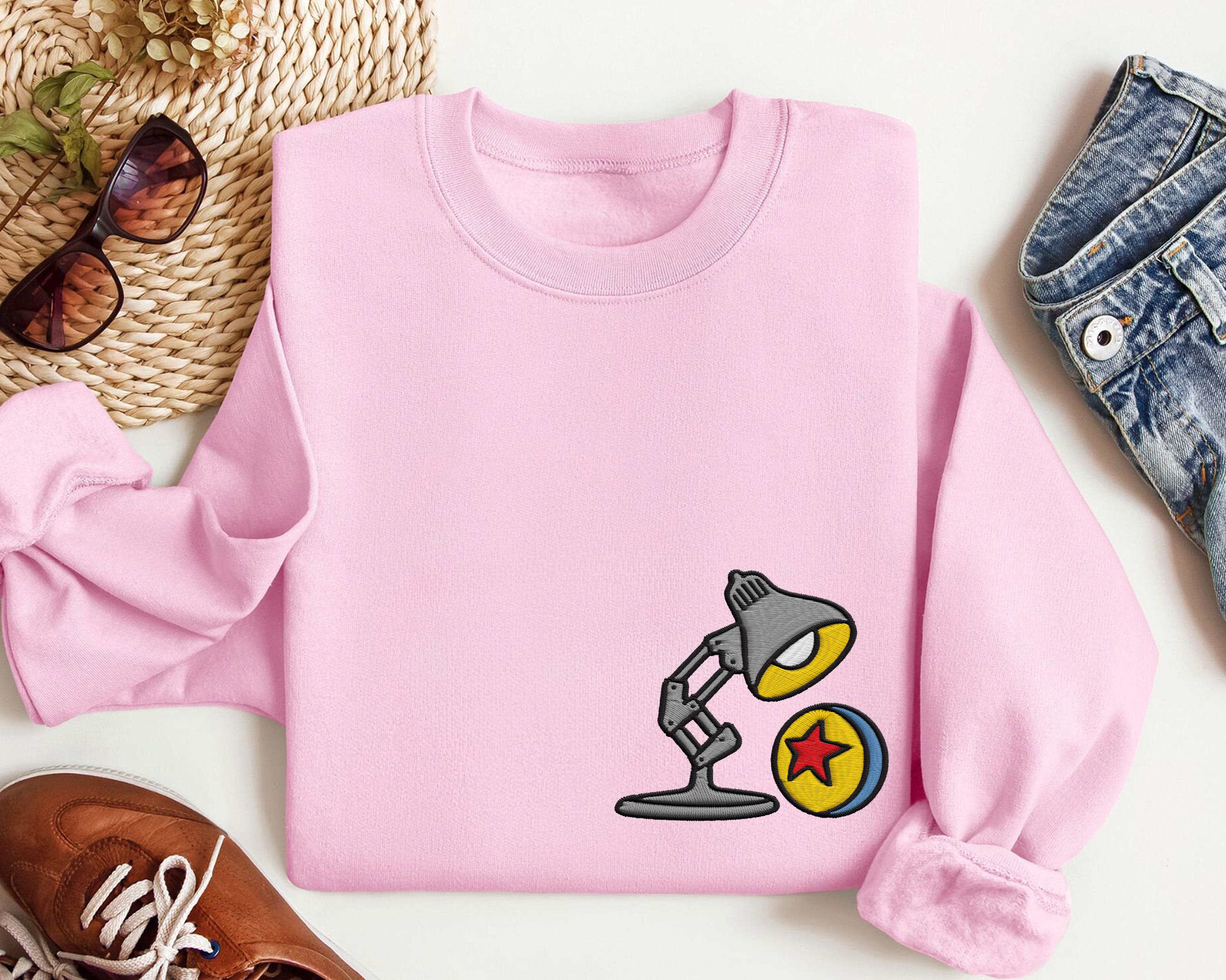 Embroidered Disney Pixar Lamp Sweatshirt with Pixar Logo – Magic Kingdom Family Trip 2026 Sweater and Hoodie - photo 3