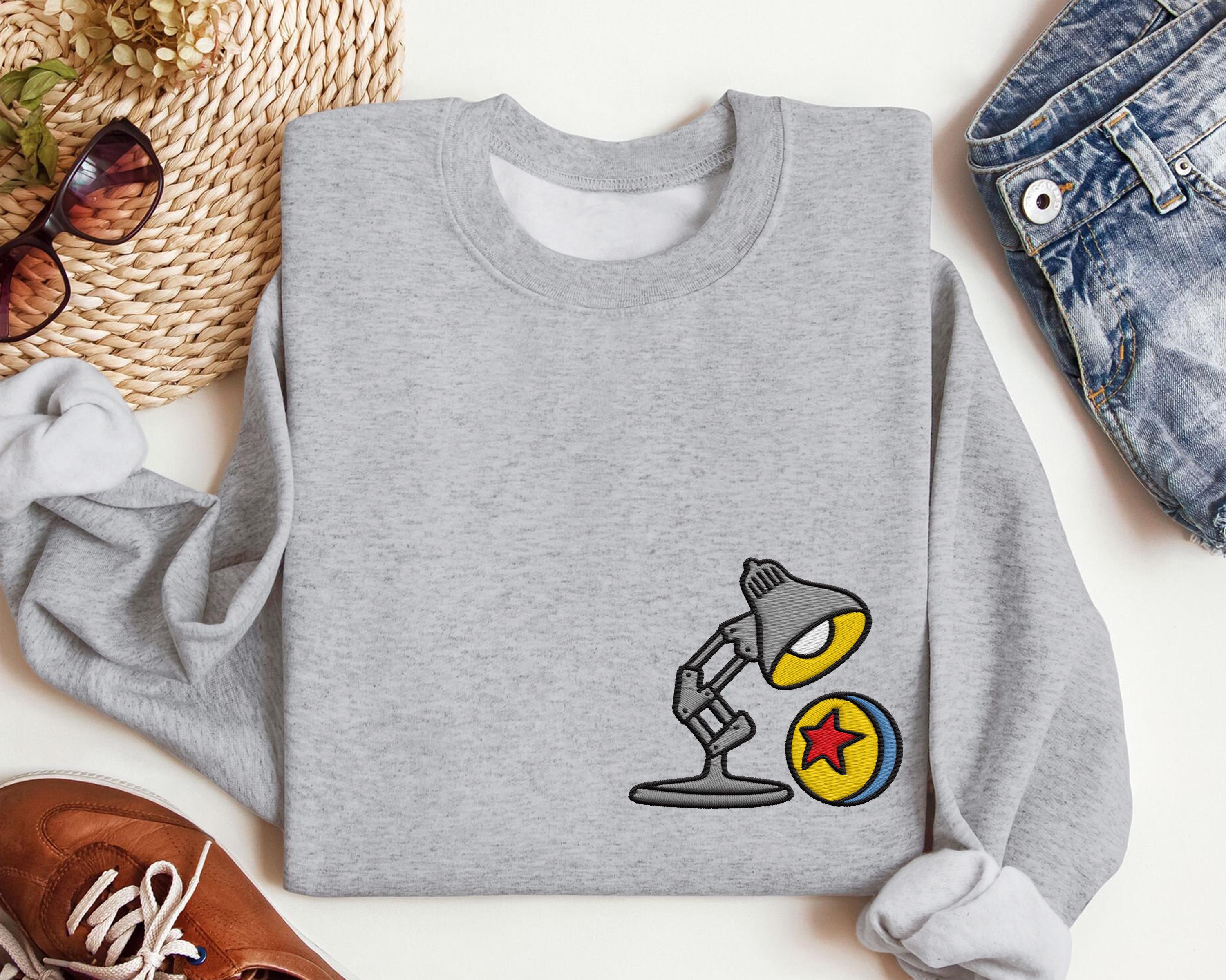 Embroidered Disney Pixar Lamp Sweatshirt with Pixar Logo – Magic Kingdom Family Trip 2026 Sweater and Hoodie - photo 4