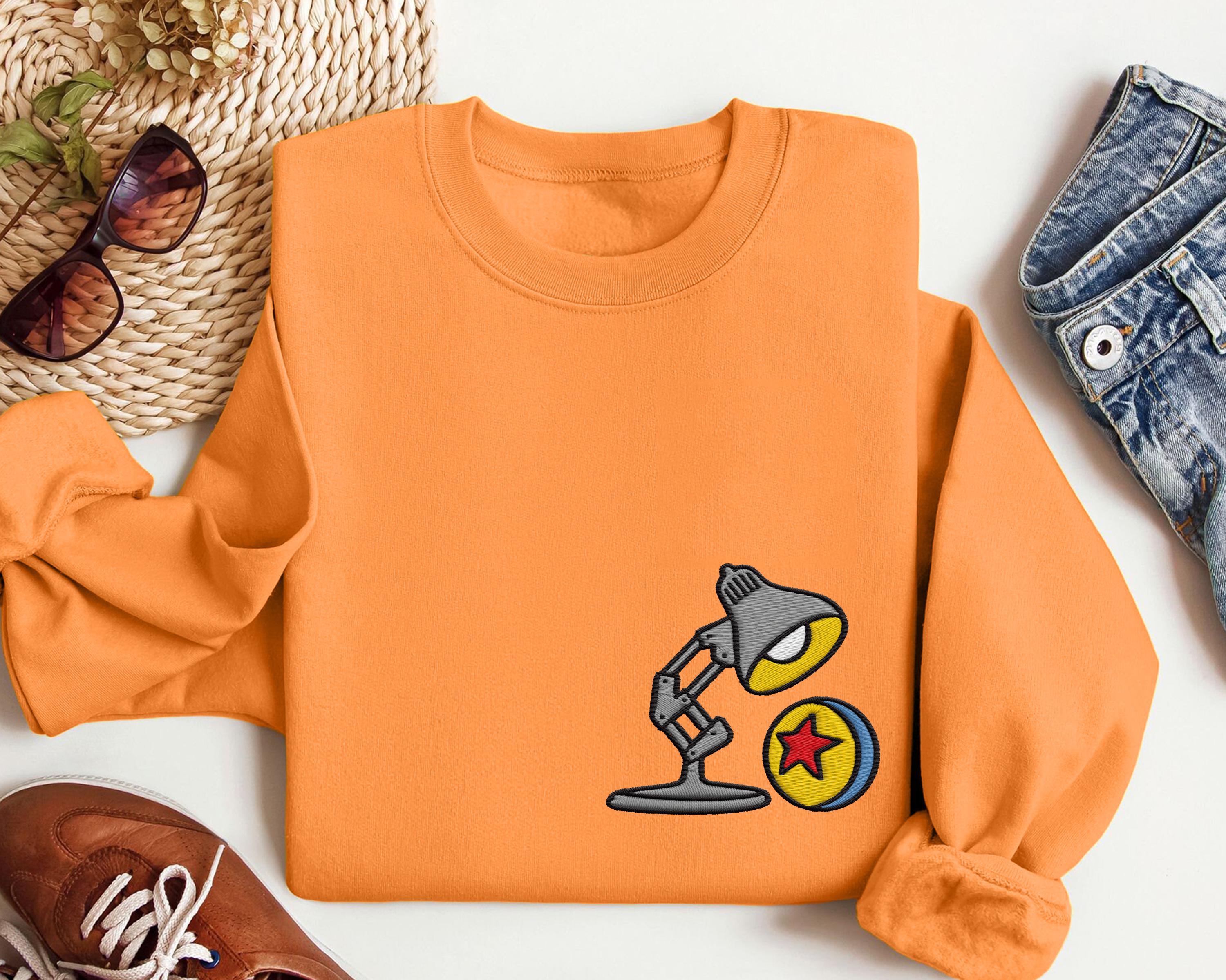 Embroidered Disney Pixar Lamp Sweatshirt with Pixar Logo – Magic Kingdom Family Trip 2026 Sweater and Hoodie - photo 6