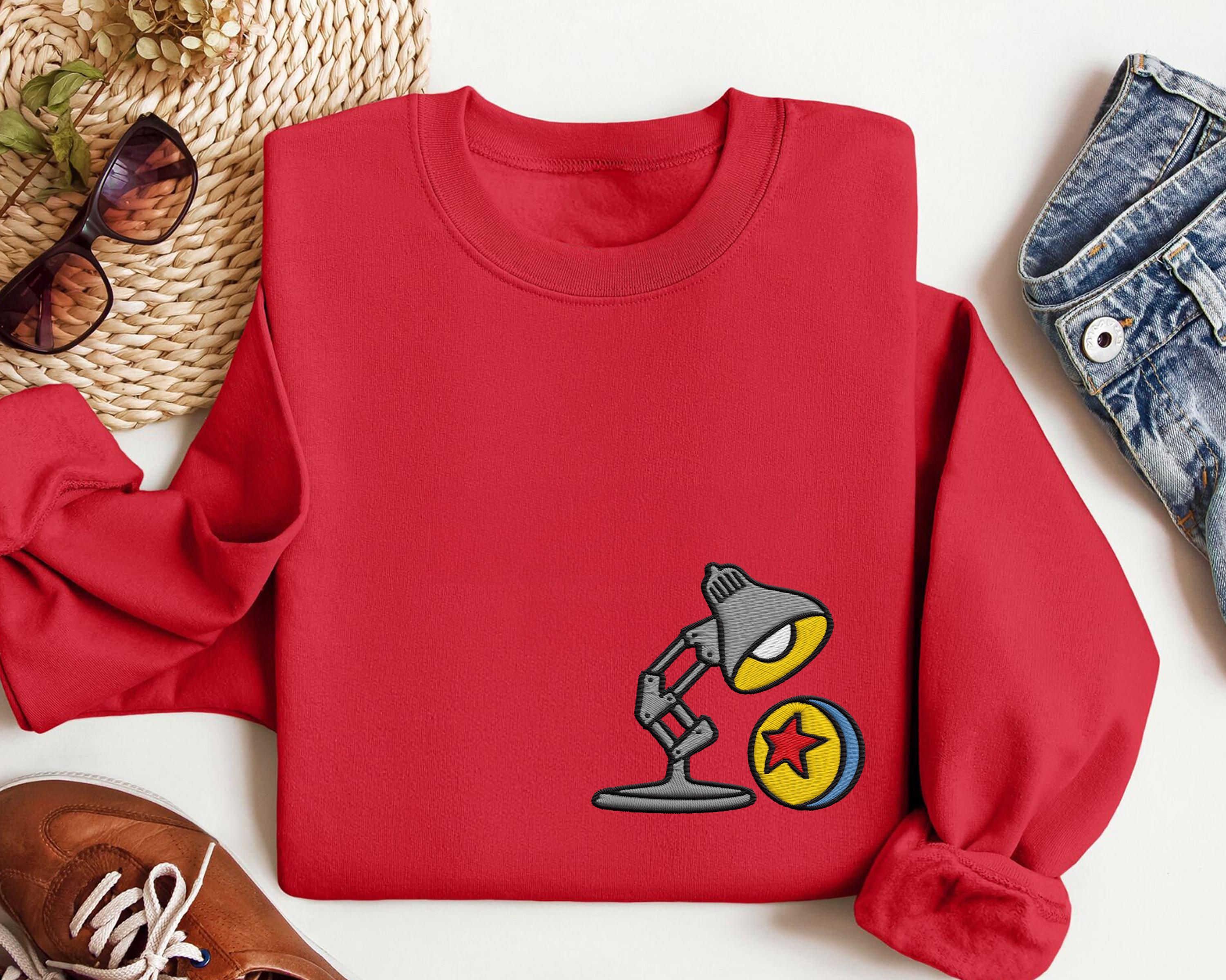 Embroidered Disney Pixar Lamp Sweatshirt with Pixar Logo – Magic Kingdom Family Trip 2026 Sweater and Hoodie - photo 7