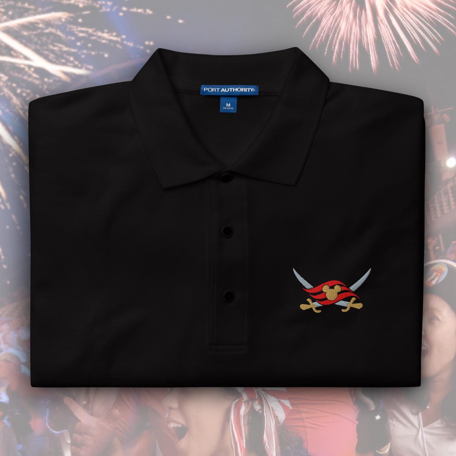 Pirate Night Disney Cruise Embroidered Polo – Relaxed Fit Subtle Disney Shirt for Adult Unisex Wear - photo 1