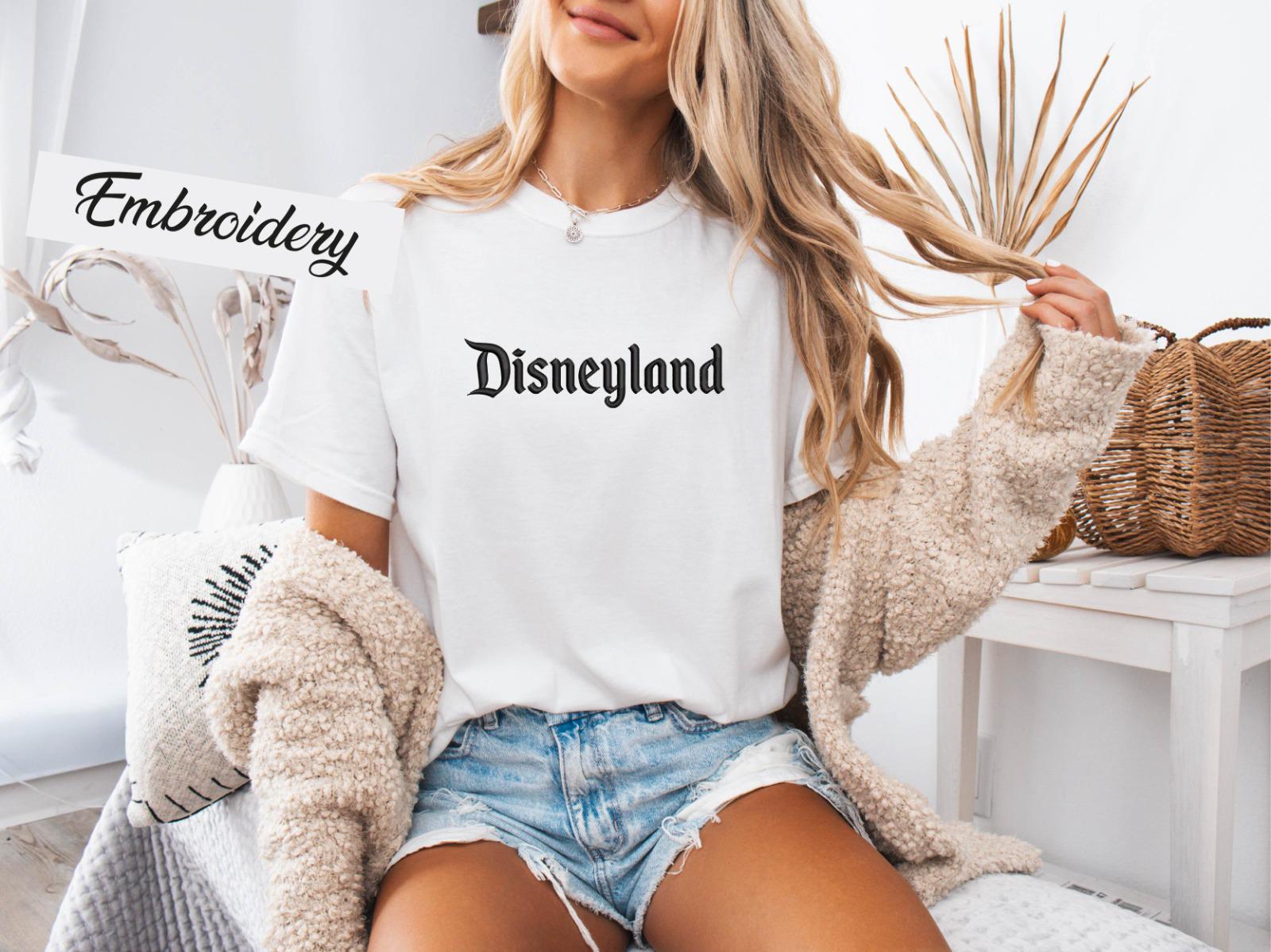 Embroidered Disneyland T-Shirt with Est 1955 Design – Cute Mickey and Friends Embroidery Tee for Disneyland Trips - photo 6