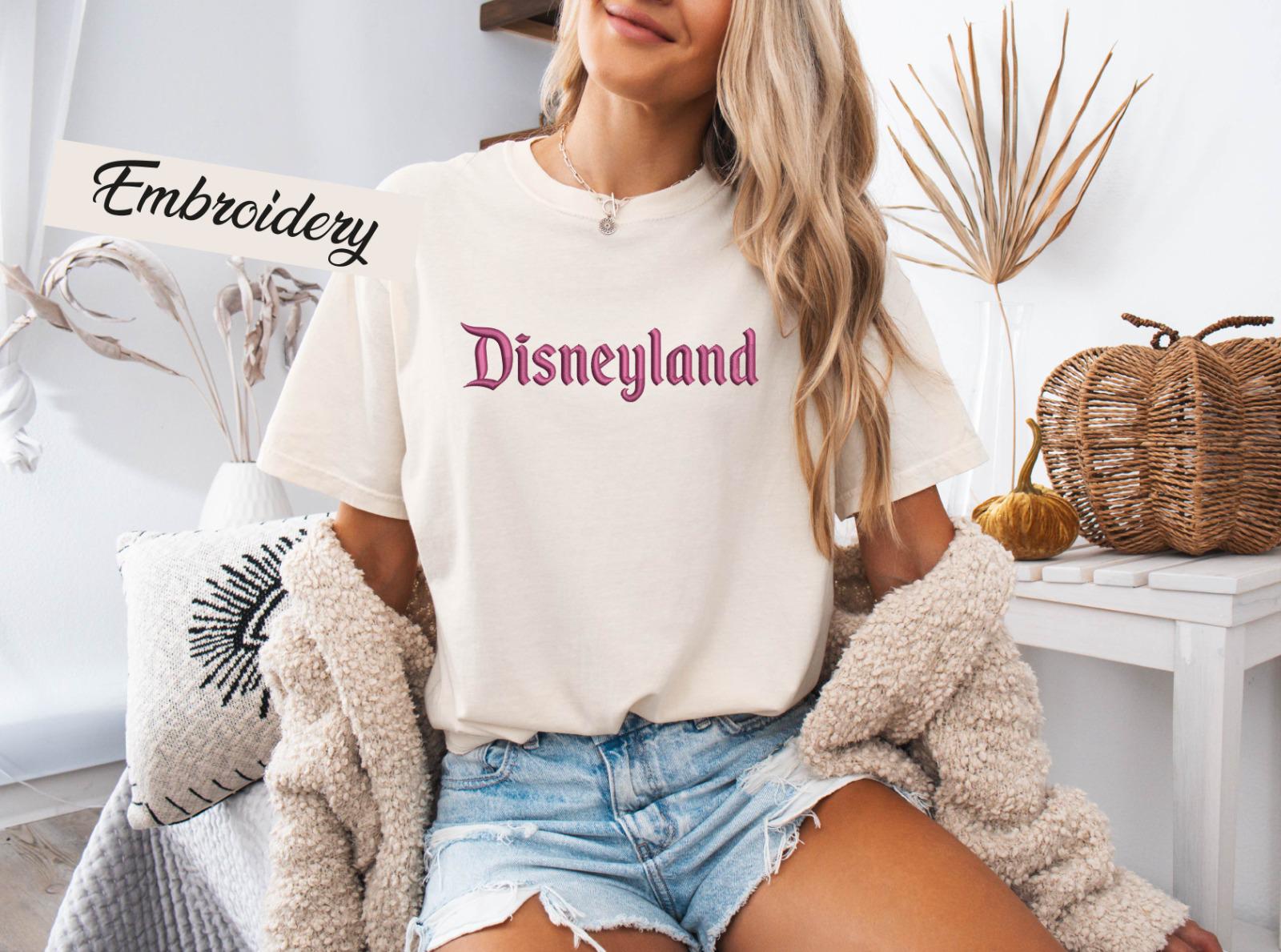 Embroidered Disneyland T-Shirt with Est 1955 Design – Cute Mickey and Friends Embroidery Tee for Disneyland Trips - photo 7
