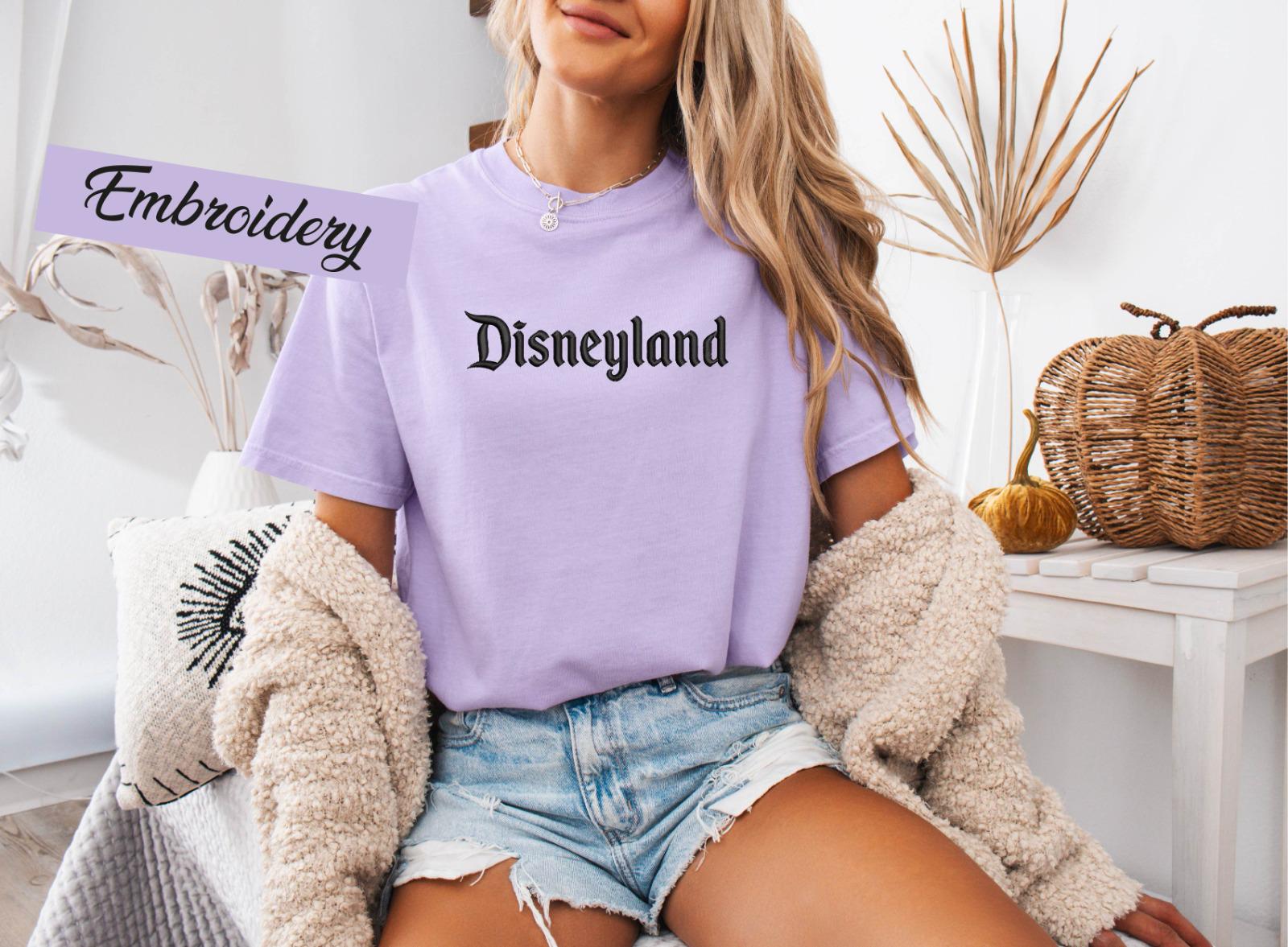 Embroidered Disneyland T-Shirt with Est 1955 Design – Cute Mickey and Friends Embroidery Tee for Disneyland Trips - photo 8